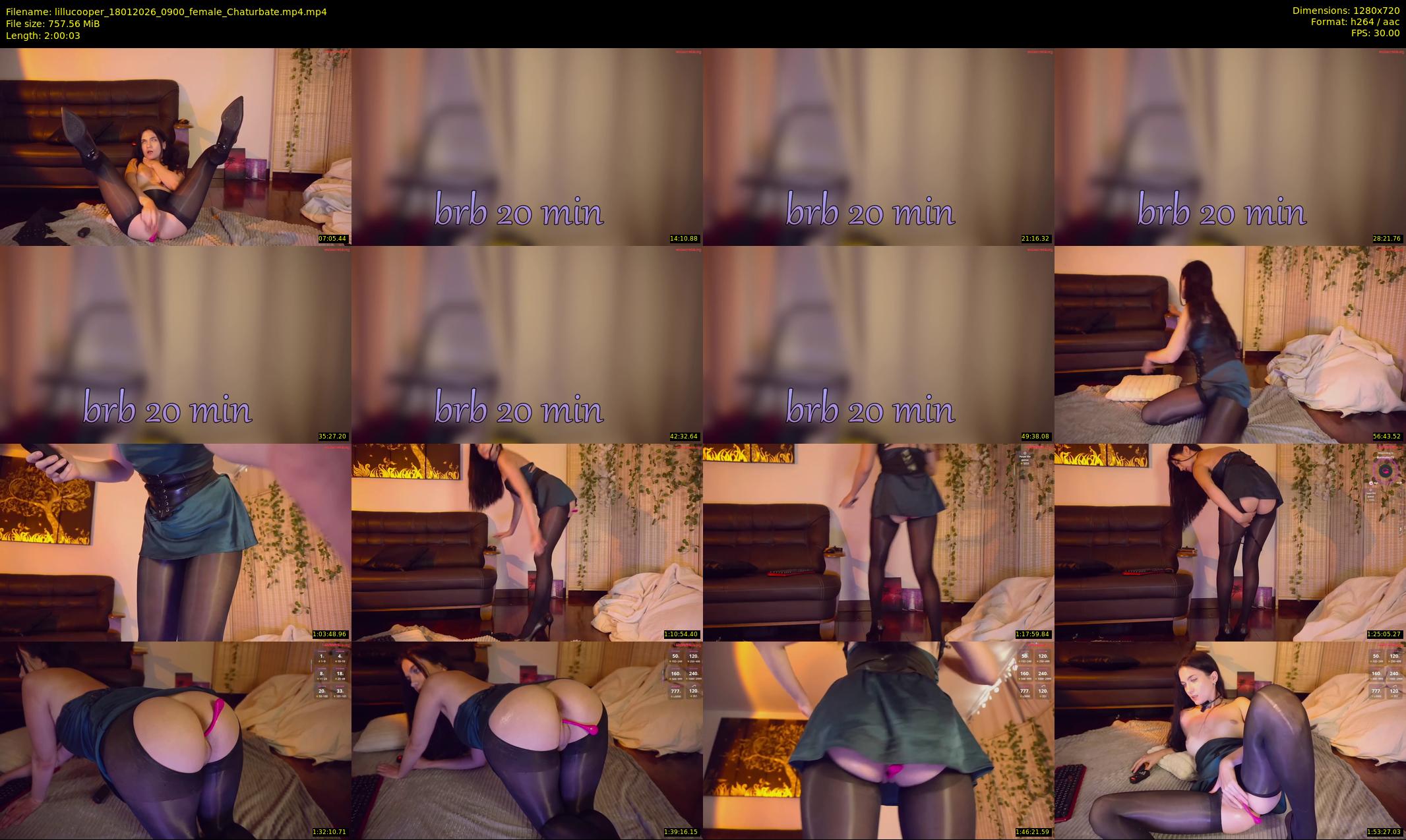 lillucooper — 121 minute Chaturbate female cam show recording, 720p, Jan 18, 2026