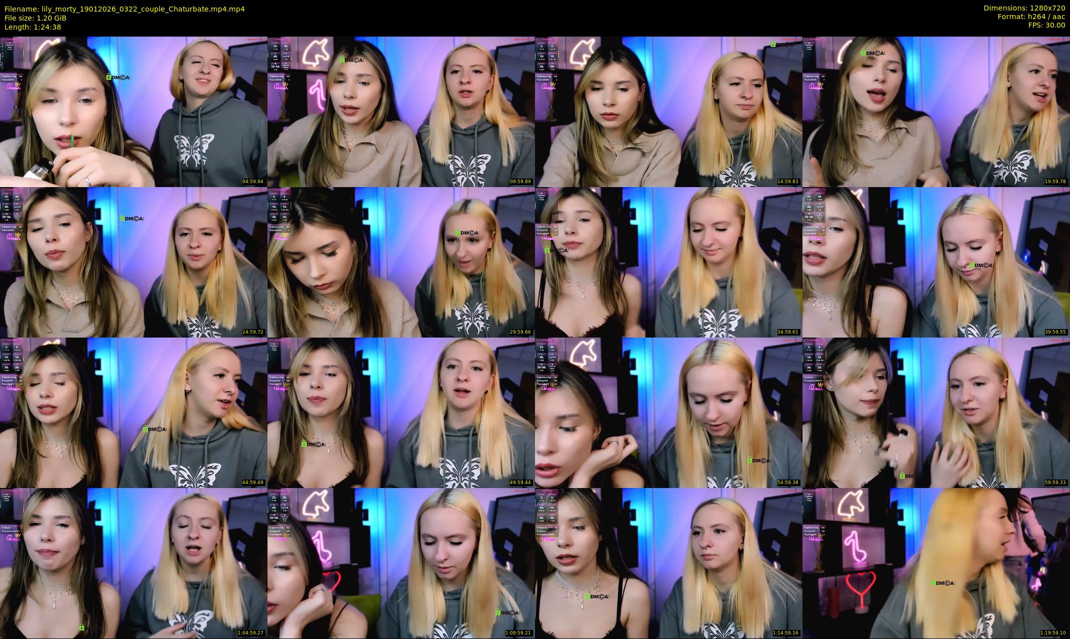 lily_morty — 85 minute Chaturbate couple cam show recording, 720p, Jan 19, 2026