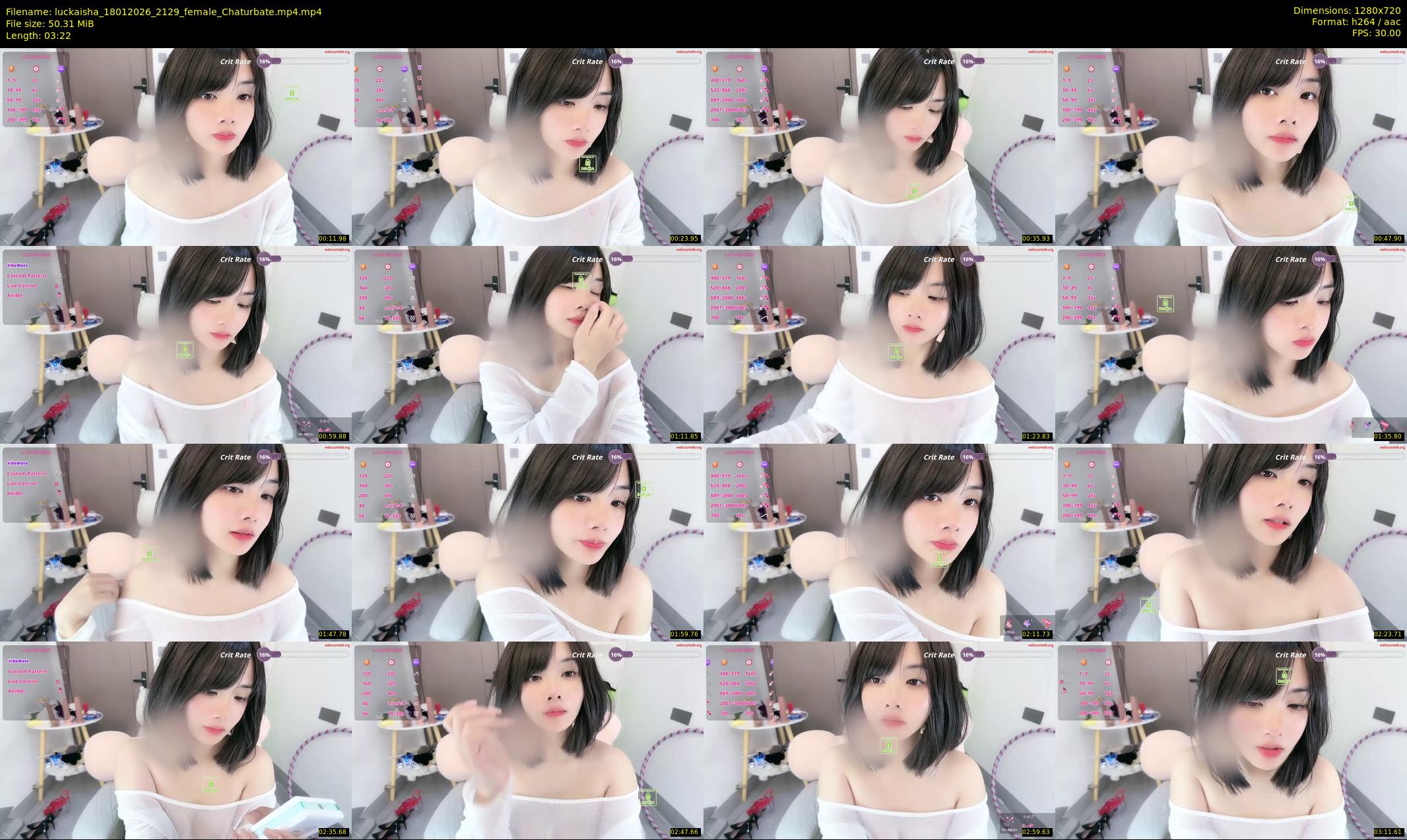 luckaisha — 4 minute Chaturbate female cam show recording, 720p, Jan 18, 2026