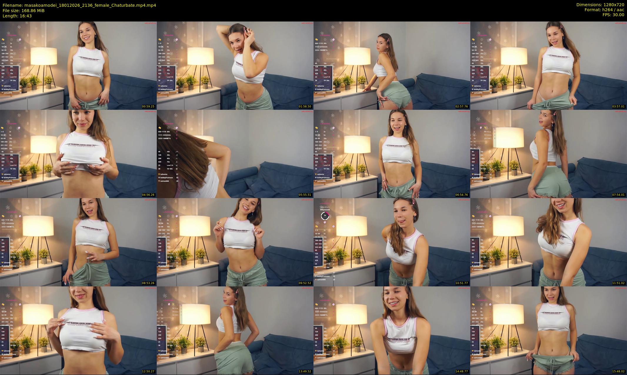 masakoamodei — 17 minute Chaturbate female cam show recording, 720p, Jan 18, 2026