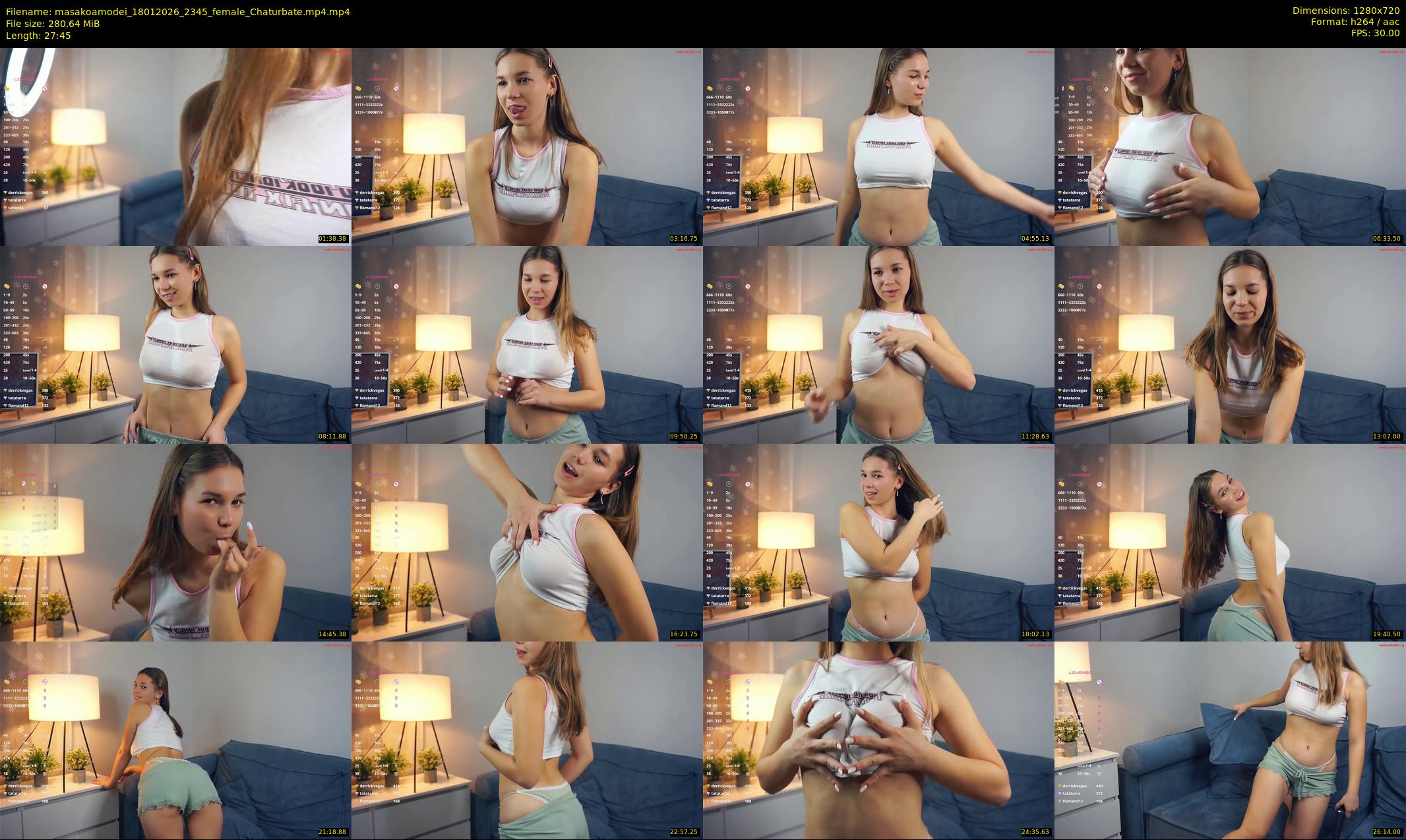 masakoamodei — 28 minute Chaturbate female cam show recording, 720p, Jan 18, 2026
