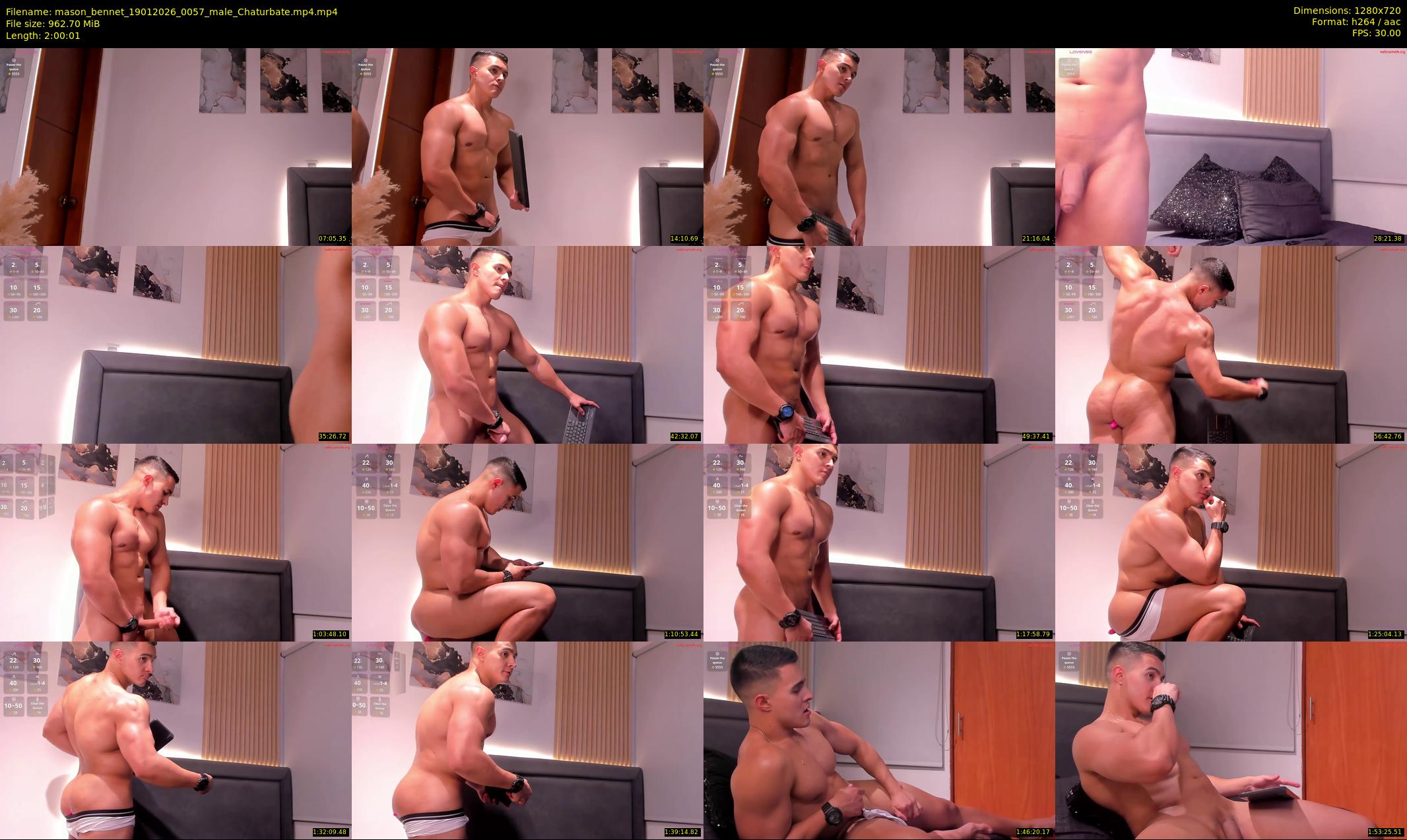 mason_bennet — 121 minute Chaturbate male cam show recording, 720p, Jan 19, 2026
