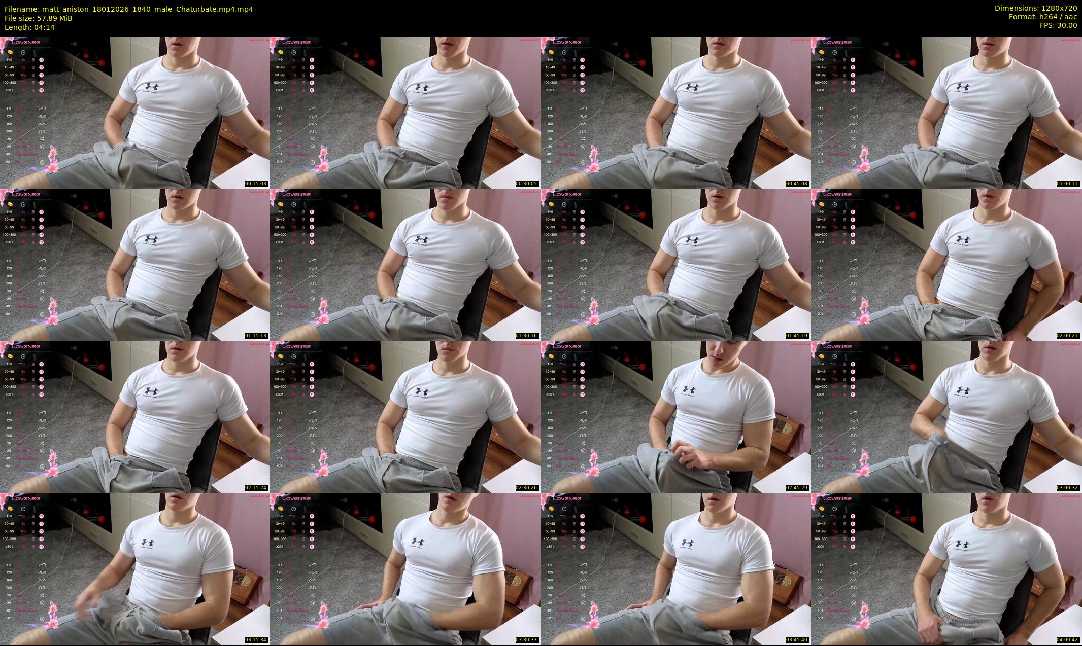 matt_aniston — 5 minute Chaturbate male cam show recording, 720p, Jan 18, 2026