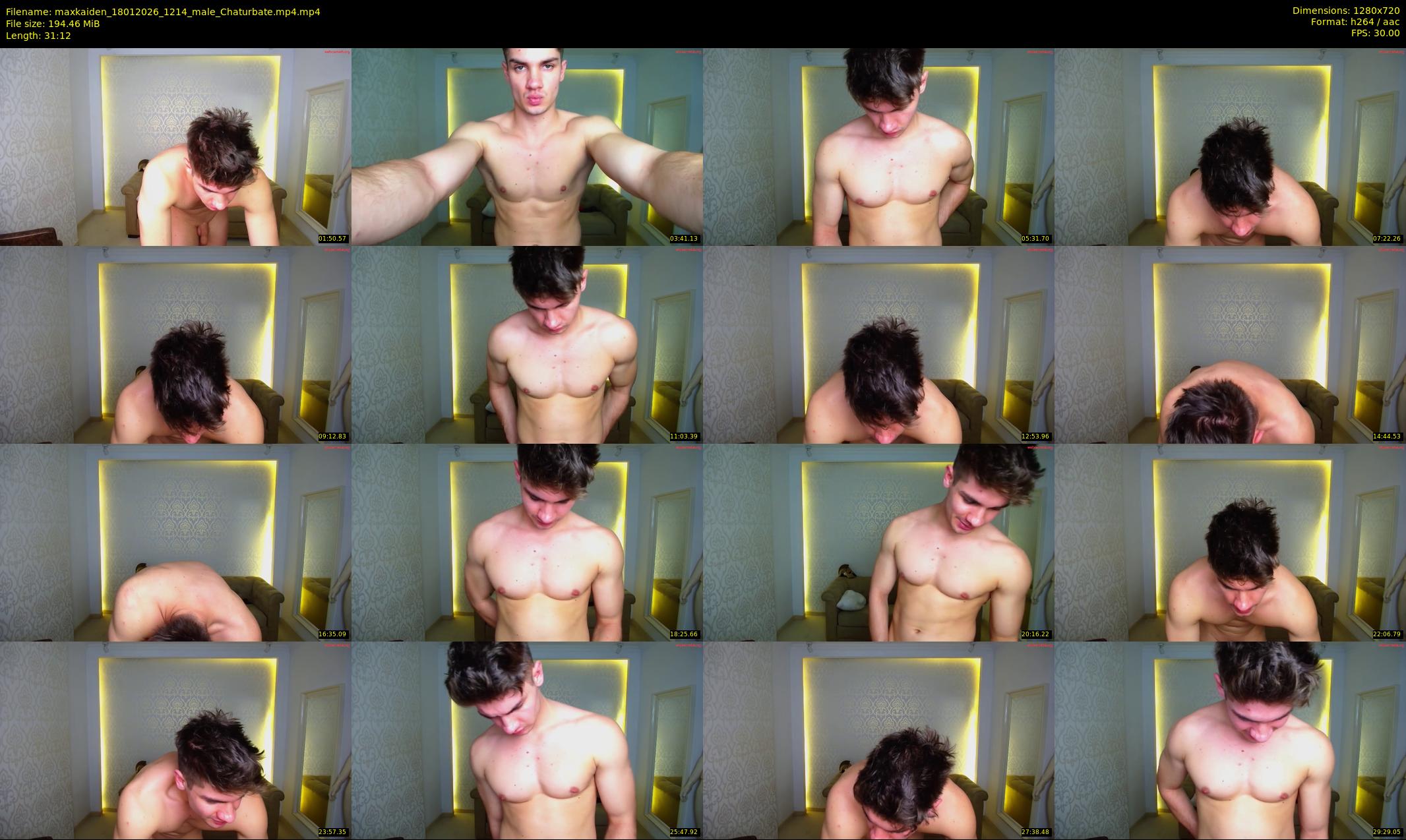 maxkaiden — 32 minute Chaturbate male cam show recording, 720p, Jan 18, 2026