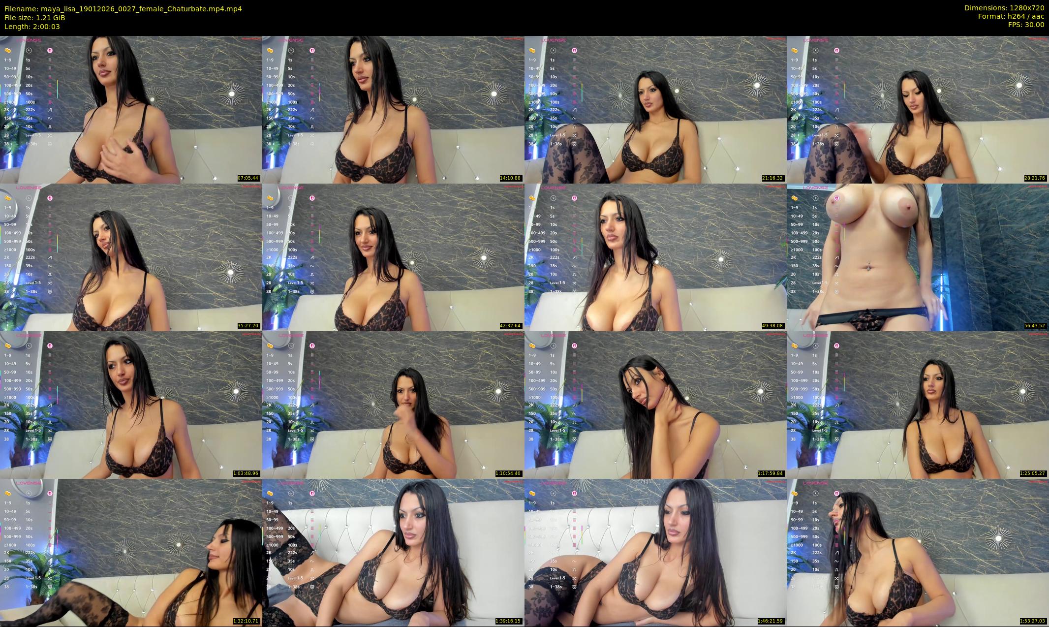 maya_lisa — 121 minute Chaturbate female cam show recording, 720p, Jan 19, 2026