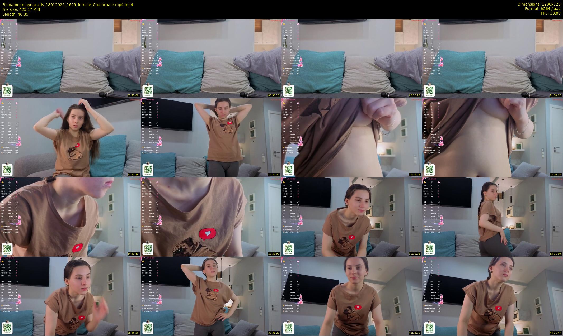 maydacarls — 47 minute Chaturbate female cam show recording, 720p, Jan 18, 2026