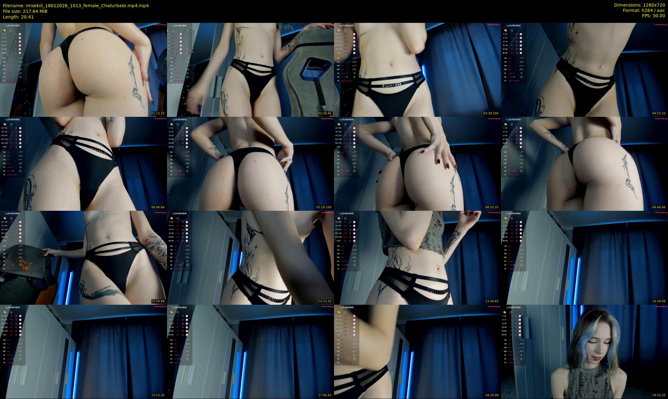 misekiii — 21 minute Chaturbate female cam show recording, 720p, Jan 18, 2026
