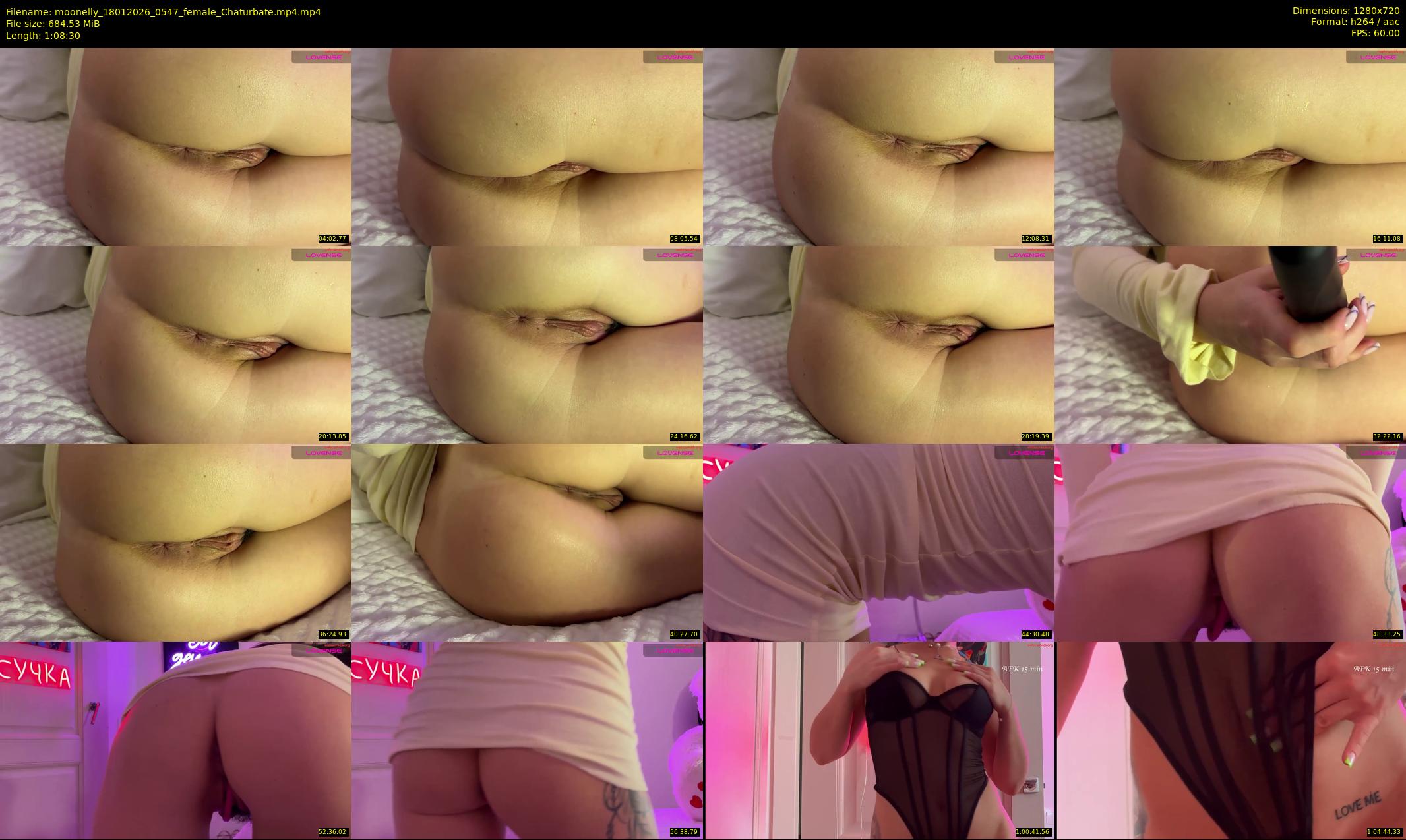 moonelly — 69 minute Chaturbate female cam show recording, 720p, Jan 18, 2026