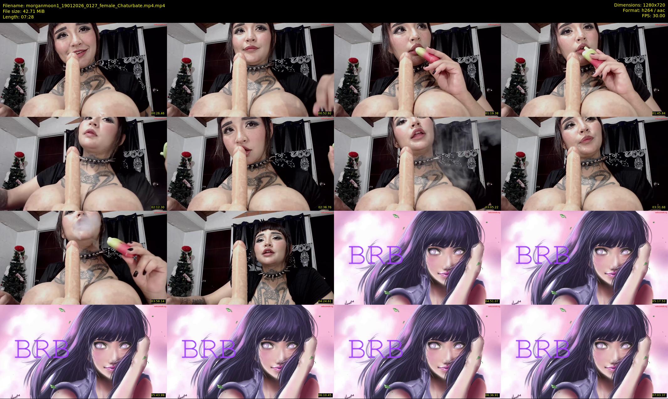 morganmoon1 — 8 minute Chaturbate female cam show recording, 720p, Jan 19, 2026