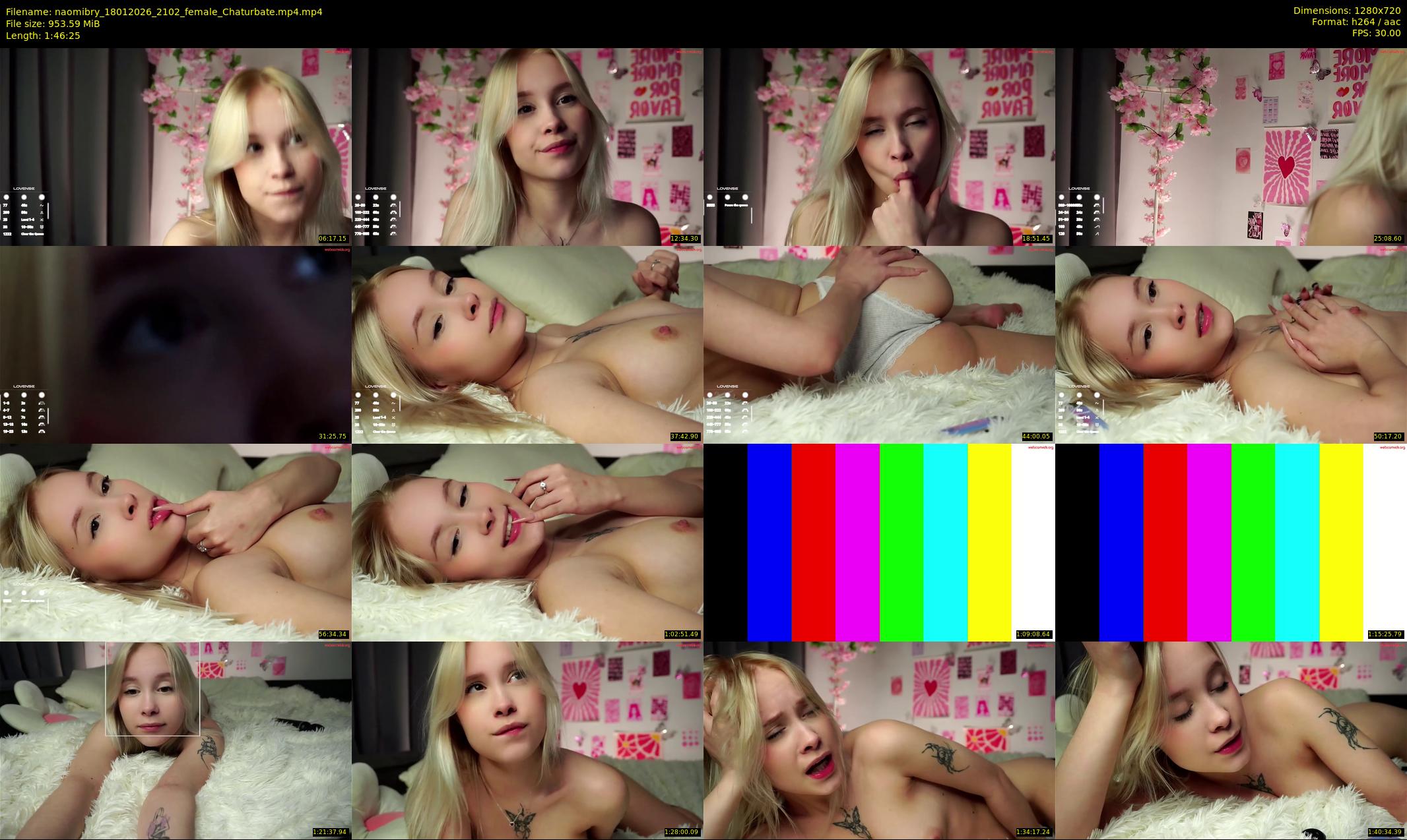 naomibry — 107 minute Chaturbate female cam show recording, 720p, Jan 18, 2026