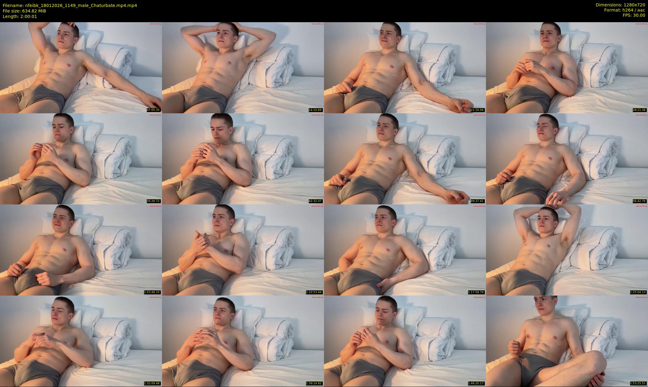 nfeibk — 121 minute Chaturbate male cam show recording, 720p, Jan 18, 2026
