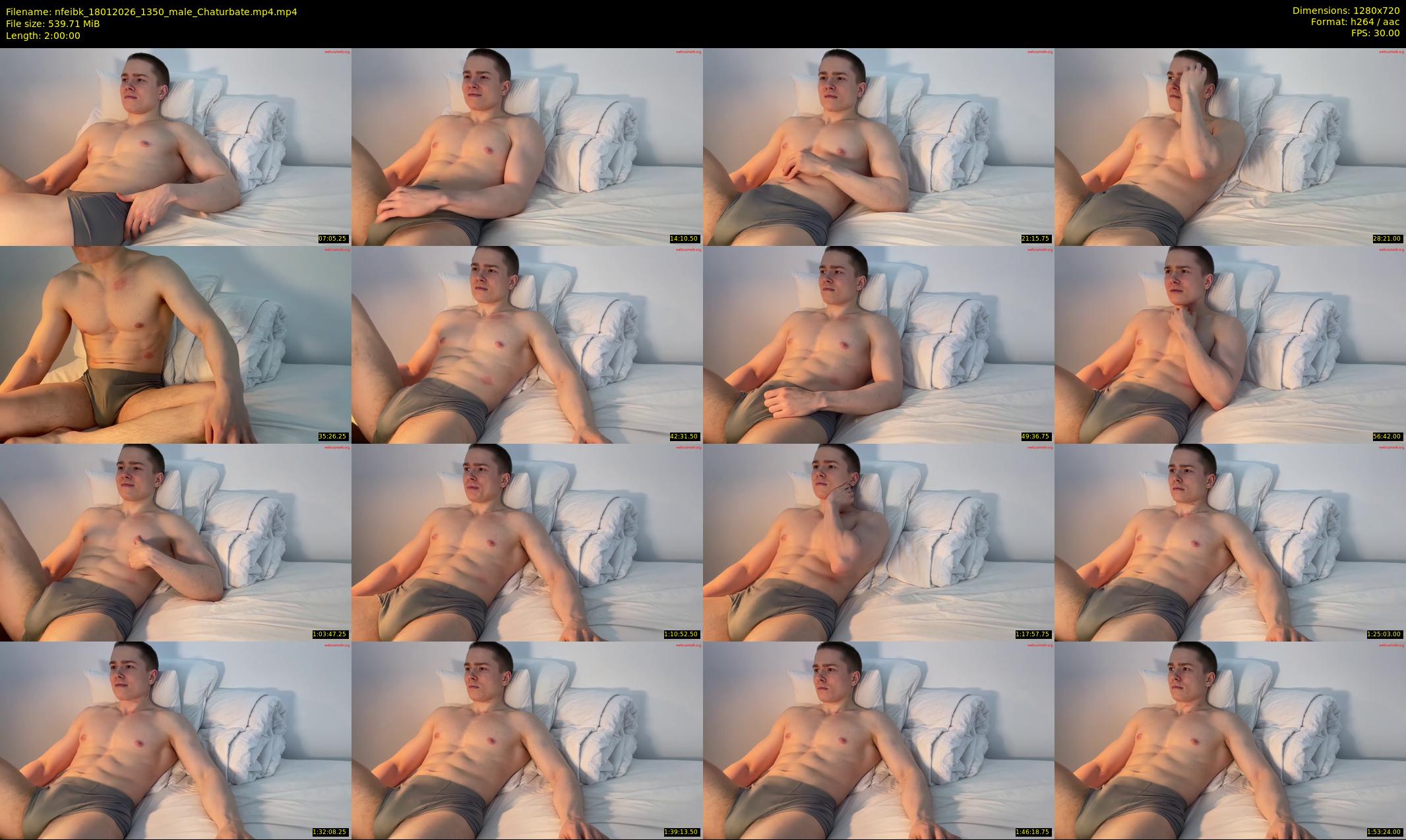 nfeibk — 120 minute Chaturbate male cam show recording, 720p, Jan 18, 2026