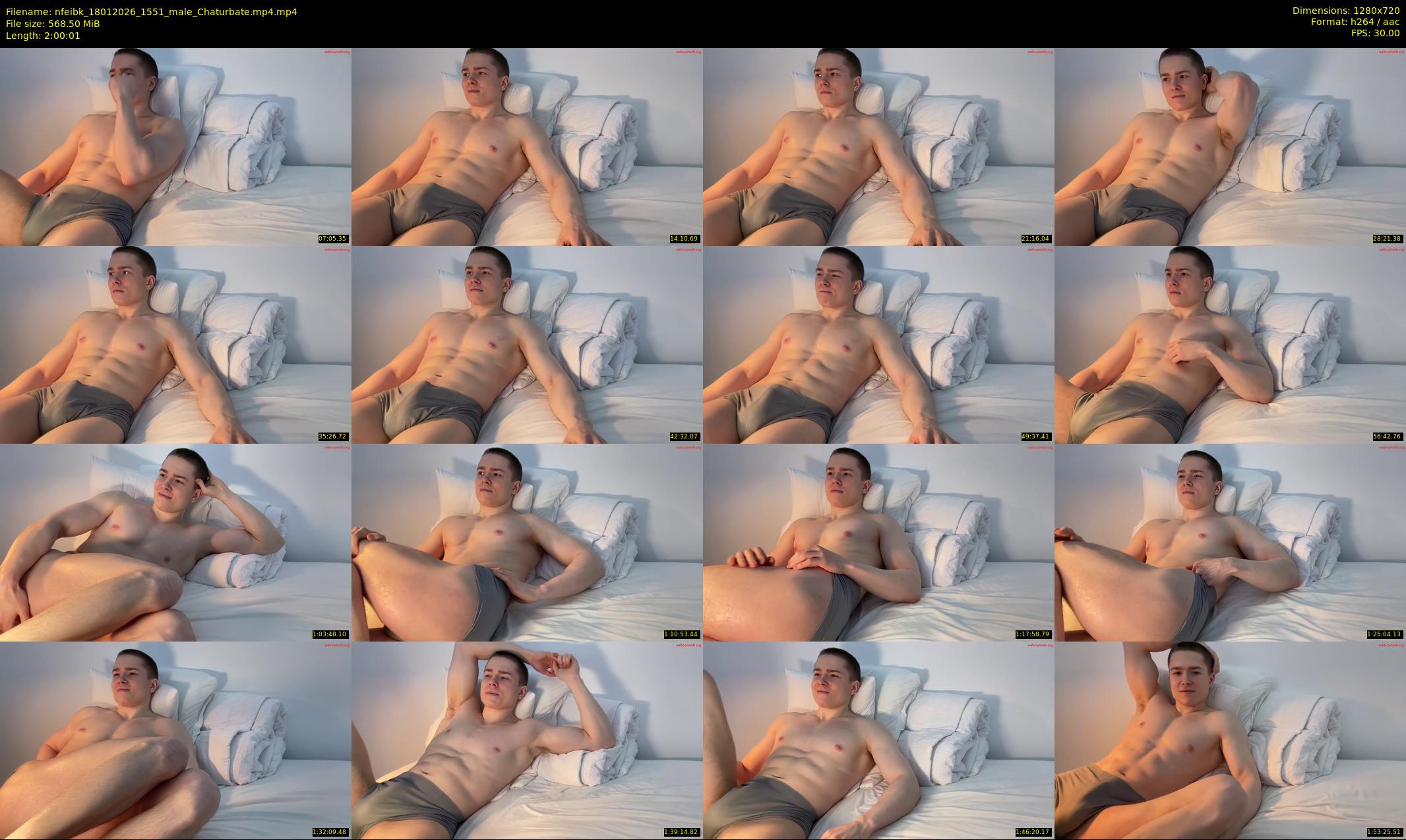 nfeibk — 121 minute Chaturbate male cam show recording, 720p, Jan 18, 2026