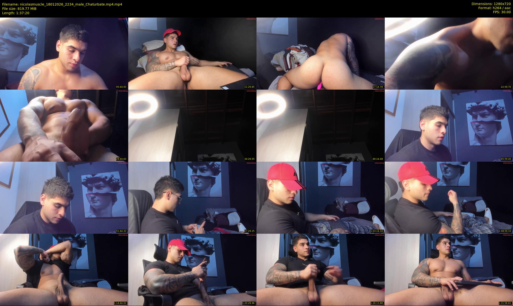nicolasmuscle — 98 minute Chaturbate male cam show recording, 720p, Jan 18, 2026