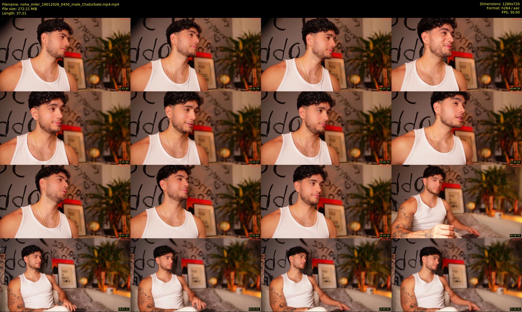 noha_miler — 38 minute Chaturbate male cam show recording, 720p, Jan 19, 2026