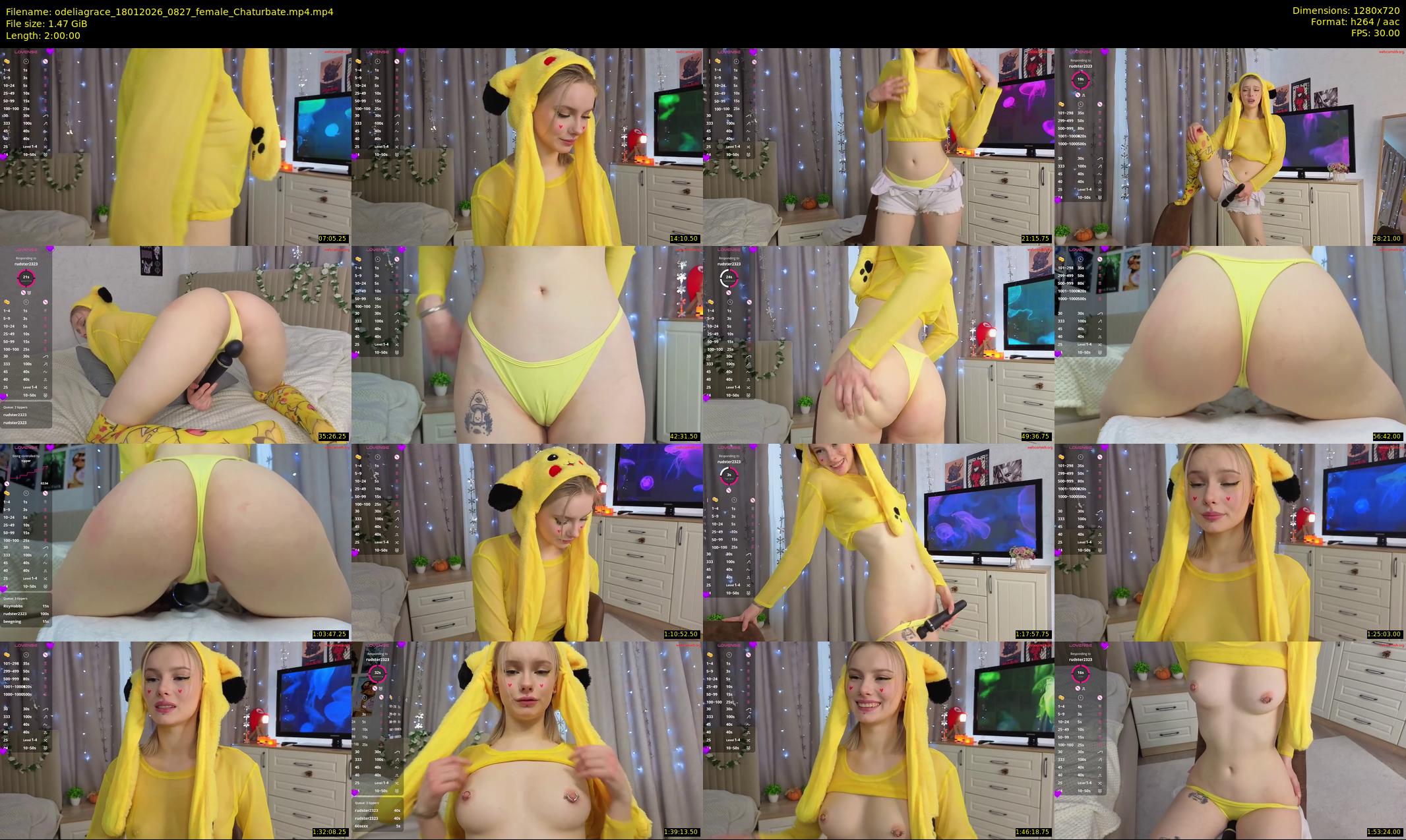 odeliagrace — 120 minute Chaturbate female cam show recording, 720p, Jan 18, 2026