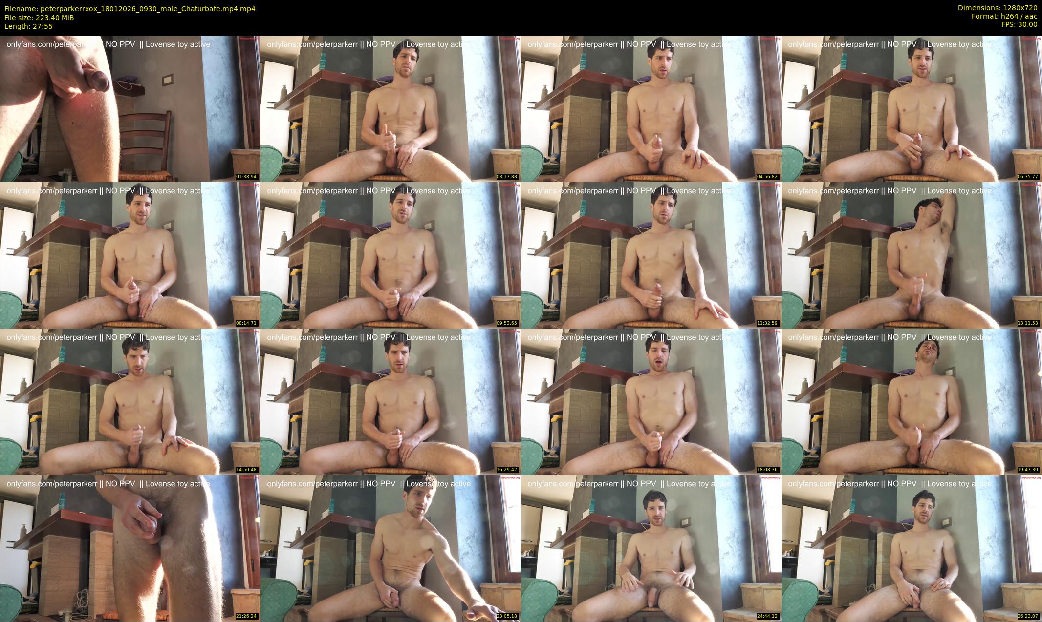 peterparkerrxox — 28 minute Chaturbate male cam show recording, 720p, Jan 18, 2026