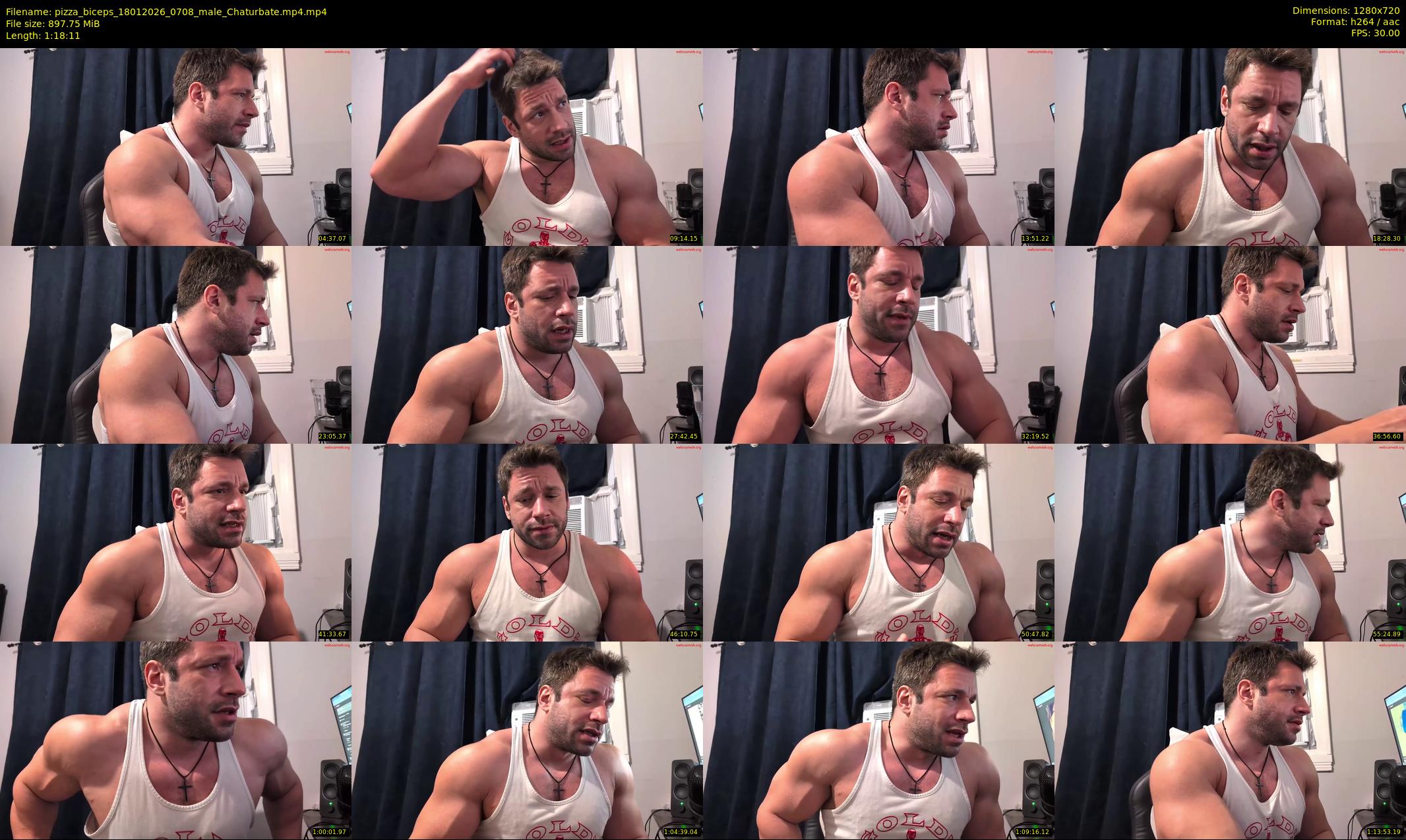pizza_biceps — 79 minute Chaturbate male cam show recording, 720p, Jan 18, 2026