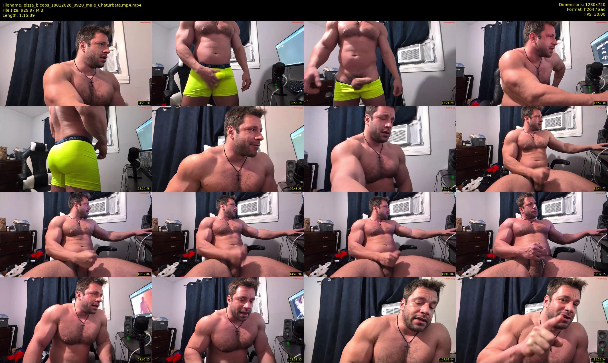 pizza_biceps — 76 minute Chaturbate male cam show recording, 720p, Jan 18, 2026