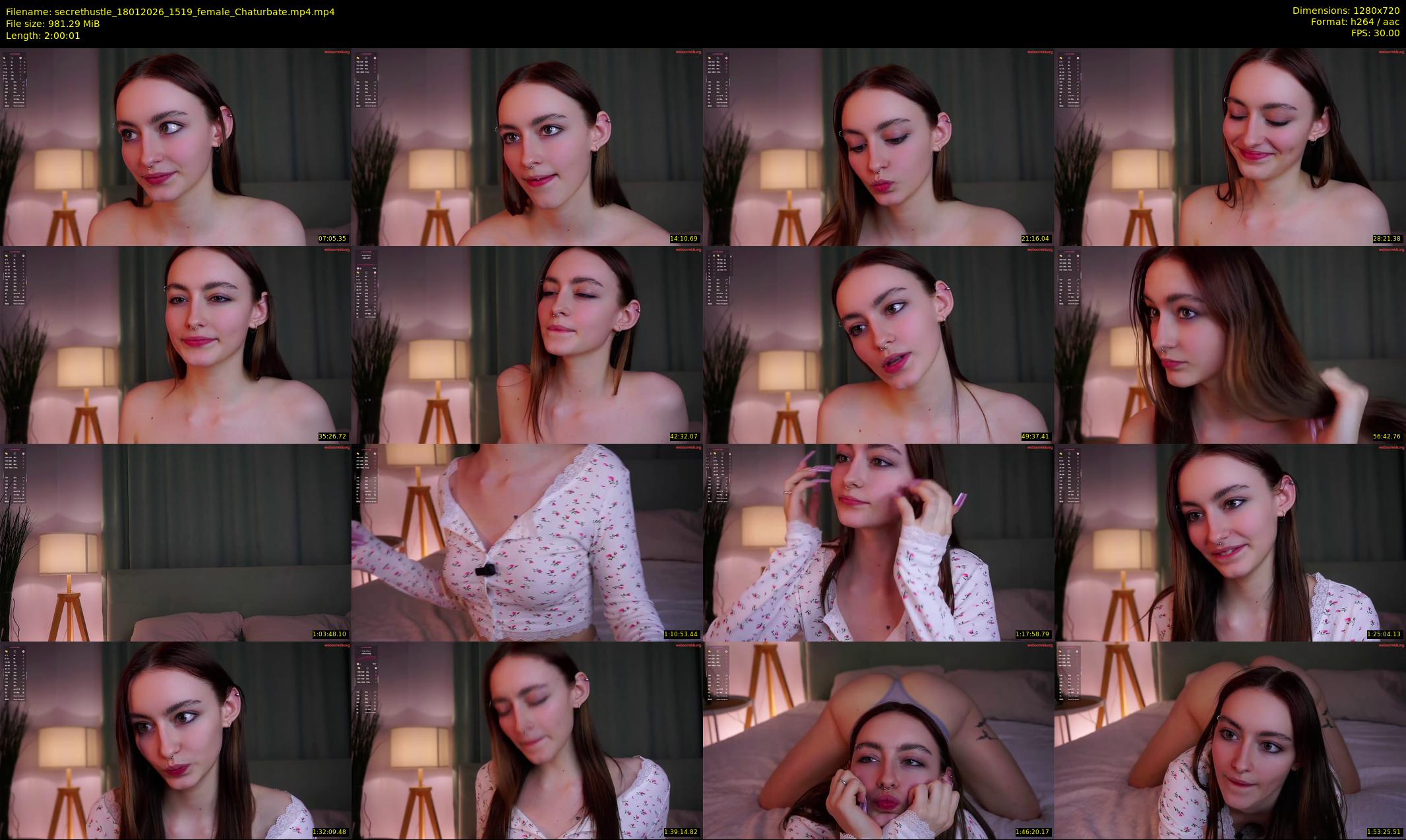 secrethustle — 121 minute Chaturbate female cam show recording, 720p, Jan 18, 2026