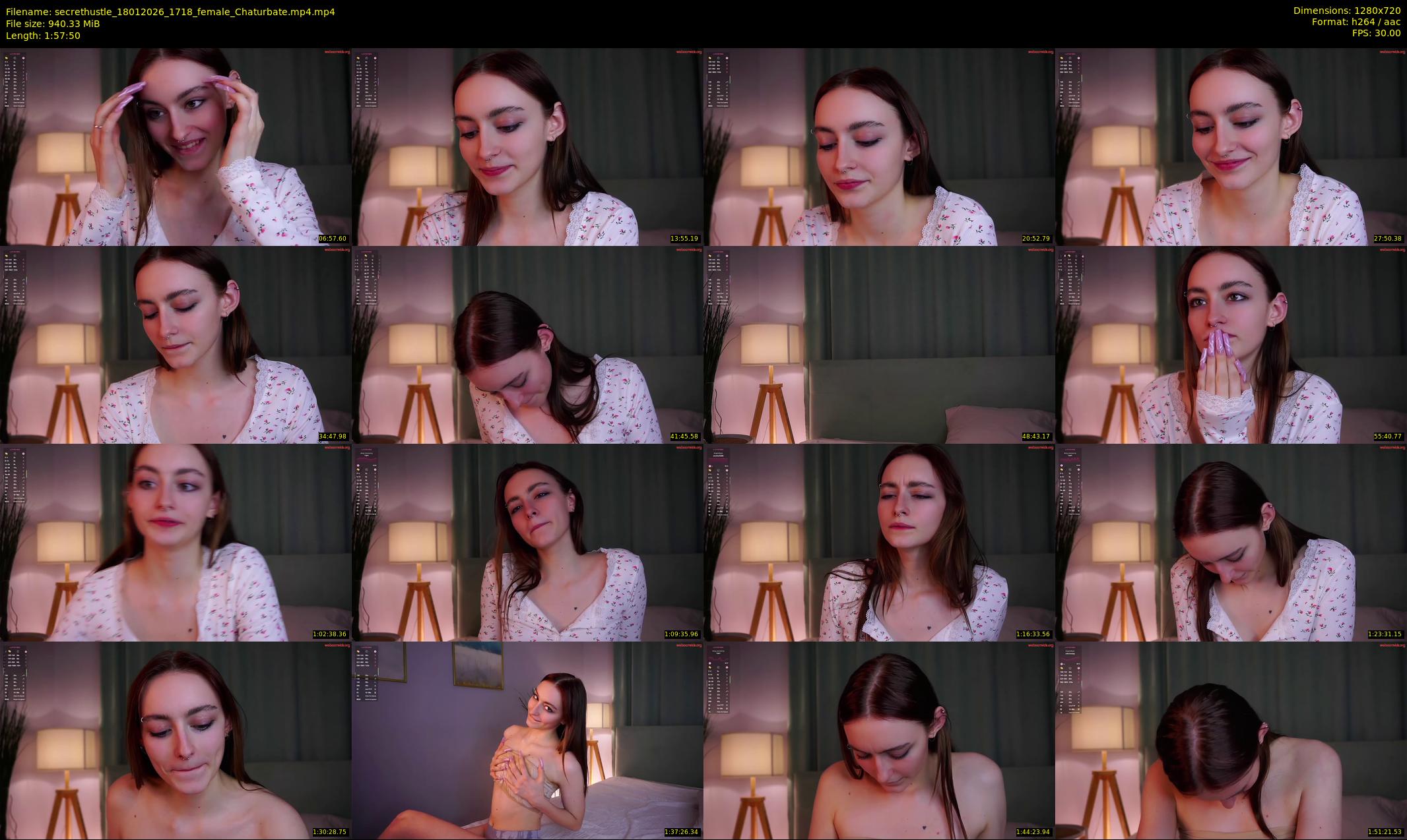 secrethustle — 118 minute Chaturbate female cam show recording, 720p, Jan 18, 2026