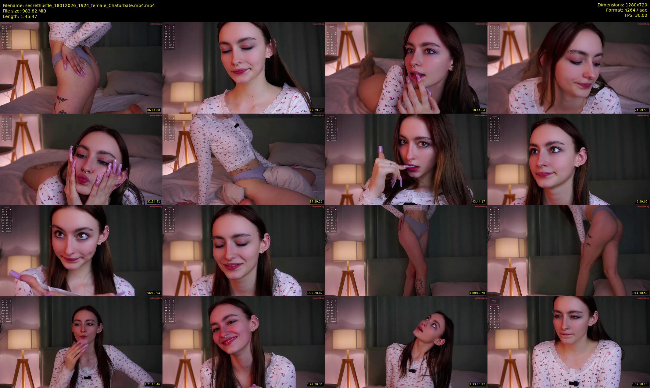 secrethustle — 106 minute Chaturbate female cam show recording, 720p, Jan 18, 2026