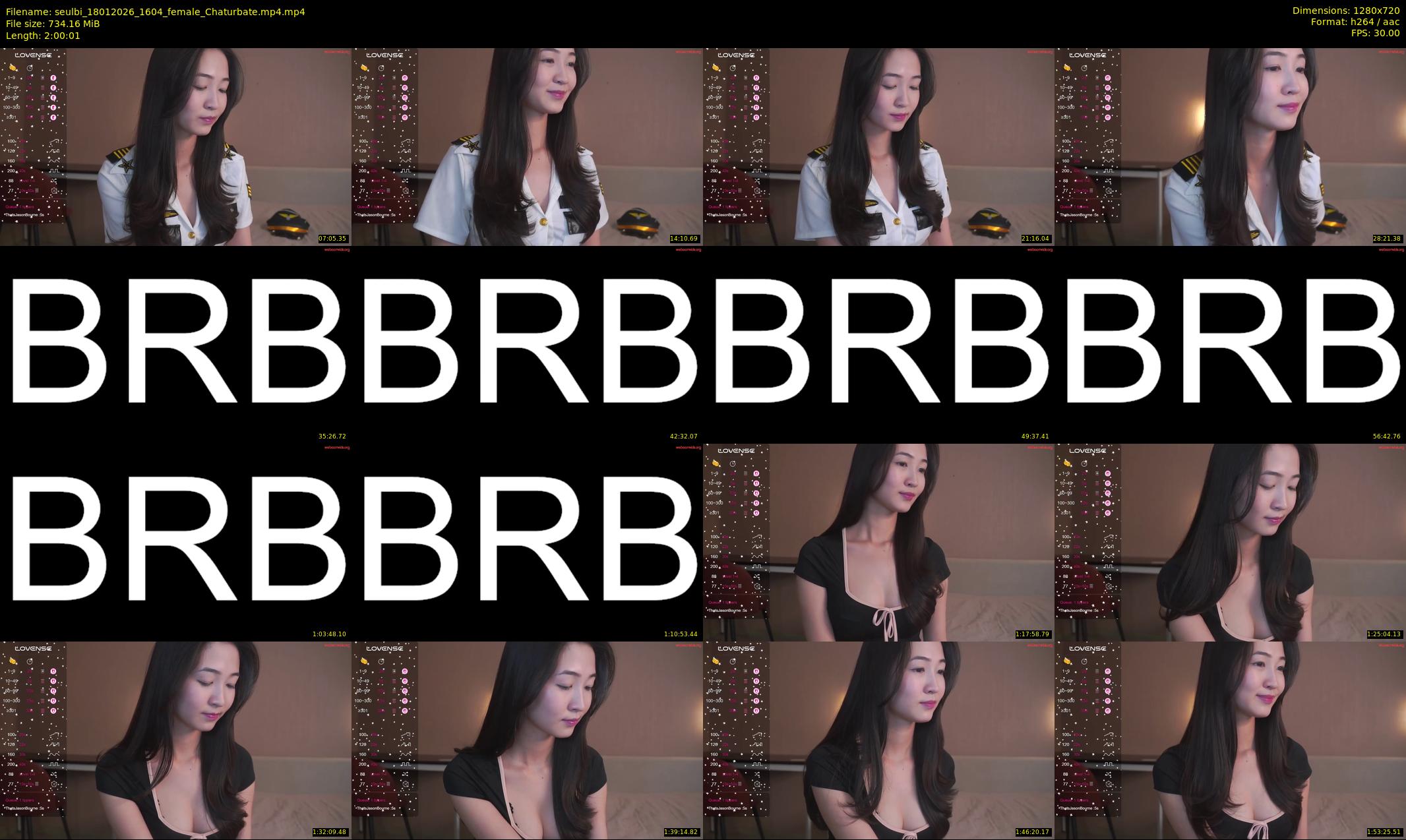 seulbi — 121 minute Chaturbate female cam show recording, 720p, Jan 18, 2026