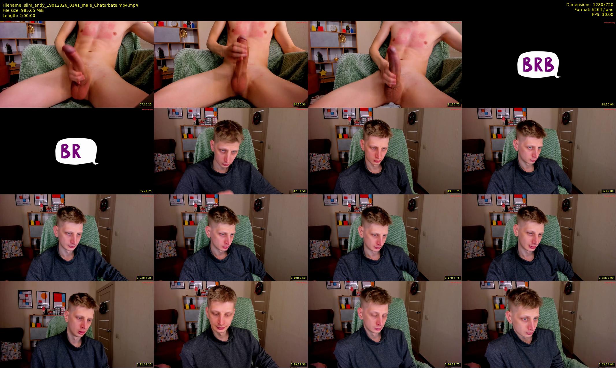 slim_andy — 120 minute Chaturbate male cam show recording, 720p, Jan 19, 2026