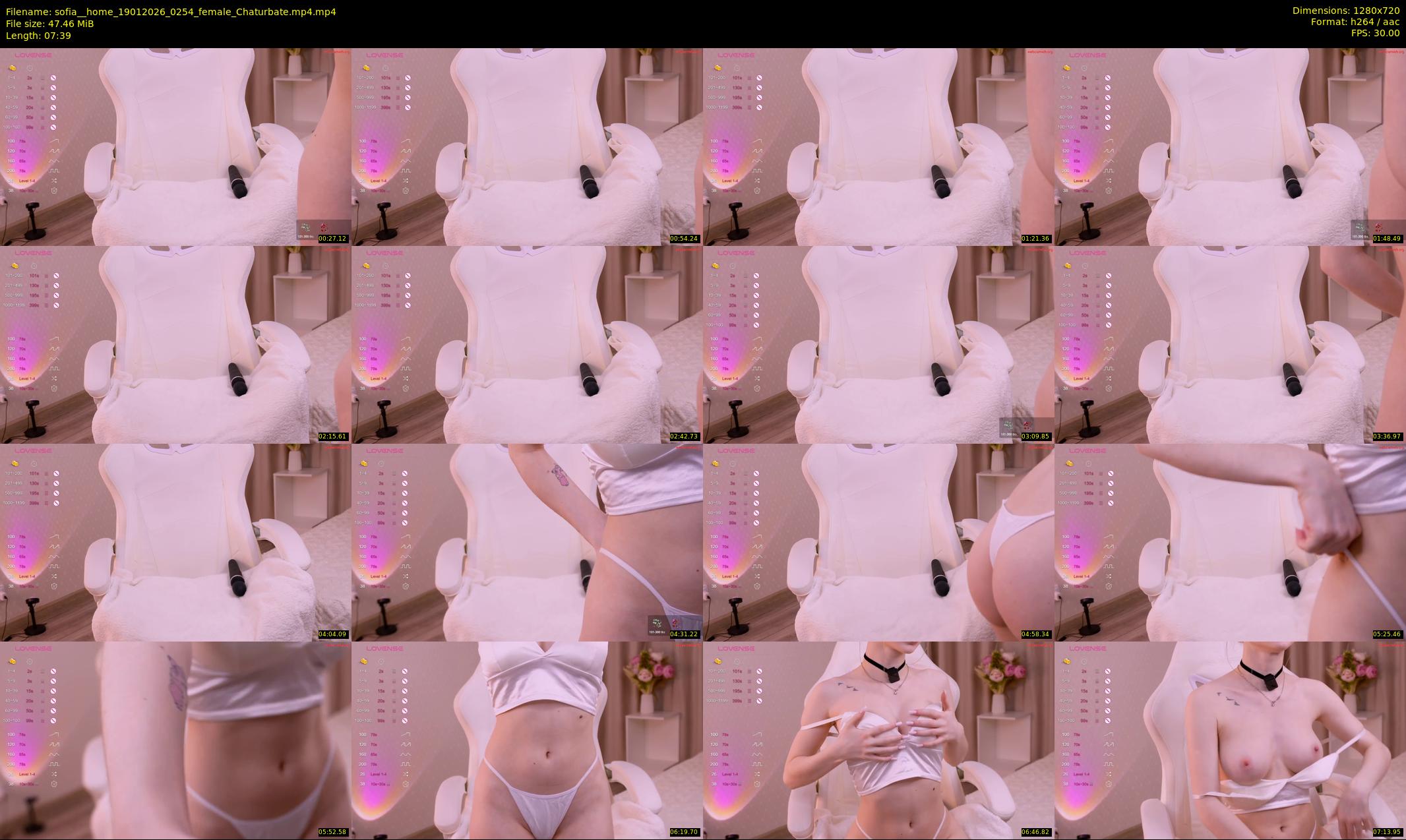 sofia__home — 8 minute Chaturbate female cam show recording, 720p, Jan 19, 2026