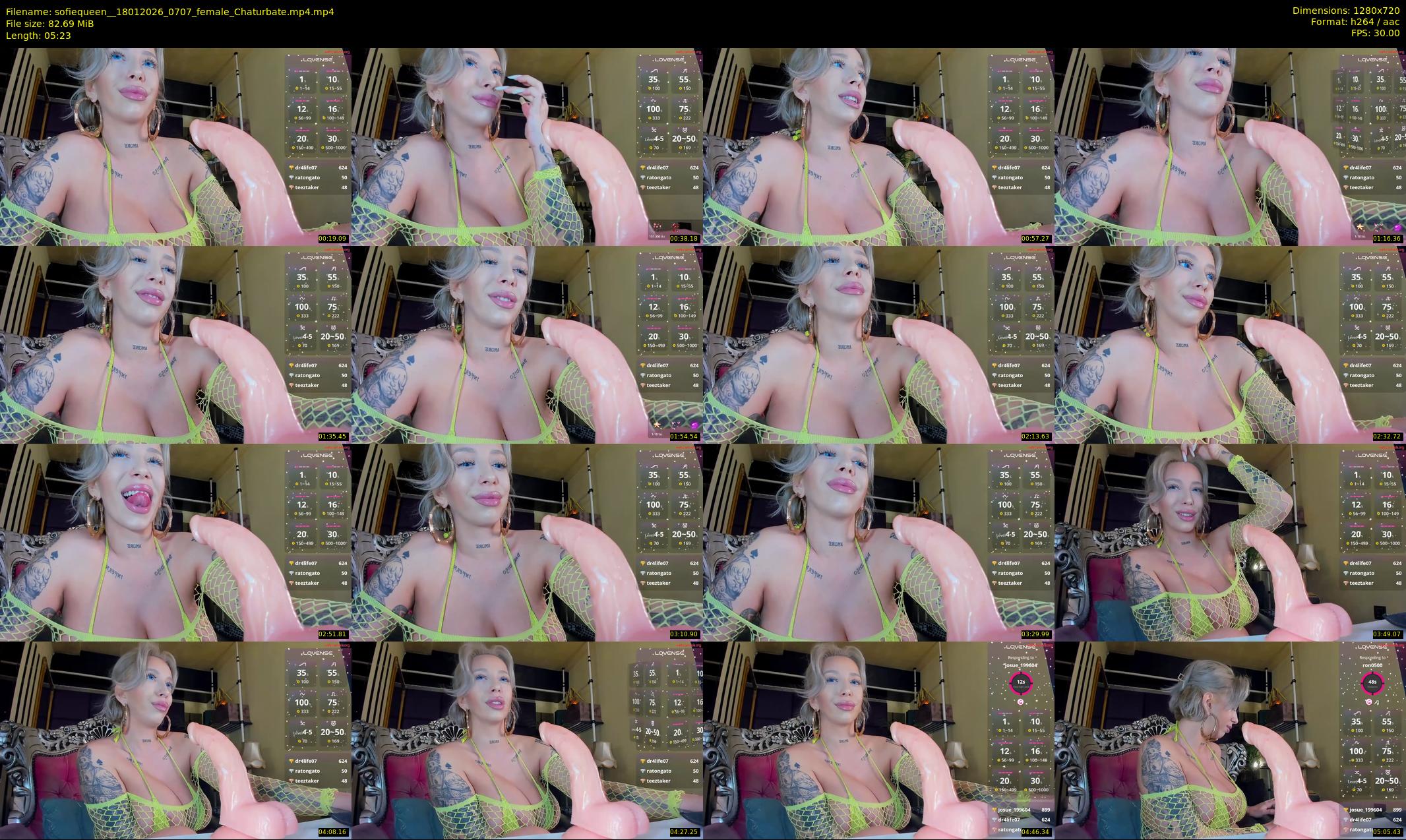 sofiequeen_ — 6 minute Chaturbate female cam show recording, 720p, Jan 18, 2026