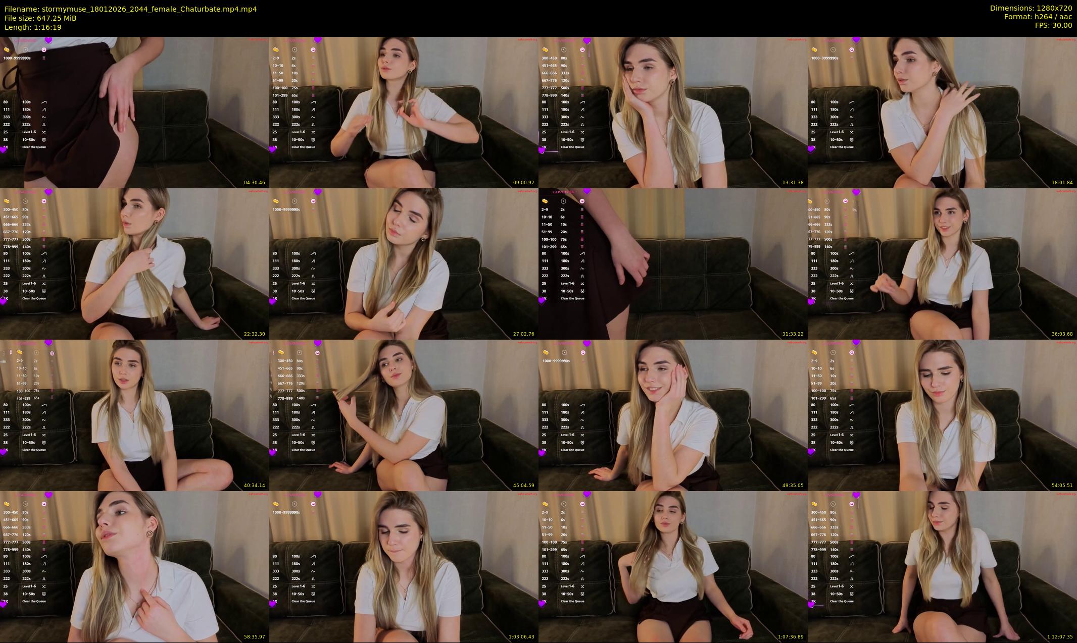stormymuse — 77 minute Chaturbate female cam show recording, 720p, Jan 18, 2026