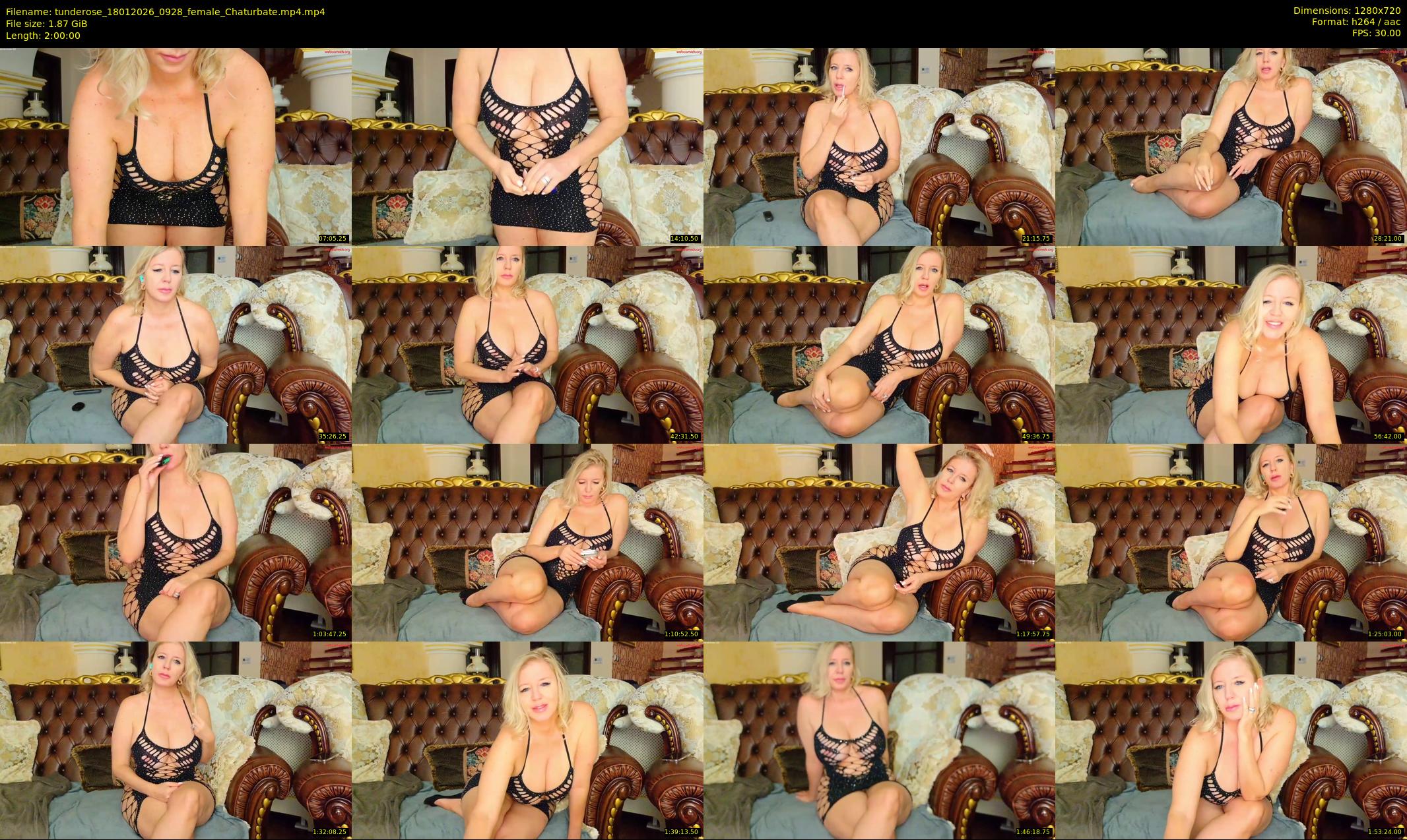 tunderose — 120 minute Chaturbate female cam show recording, 720p, Jan 18, 2026