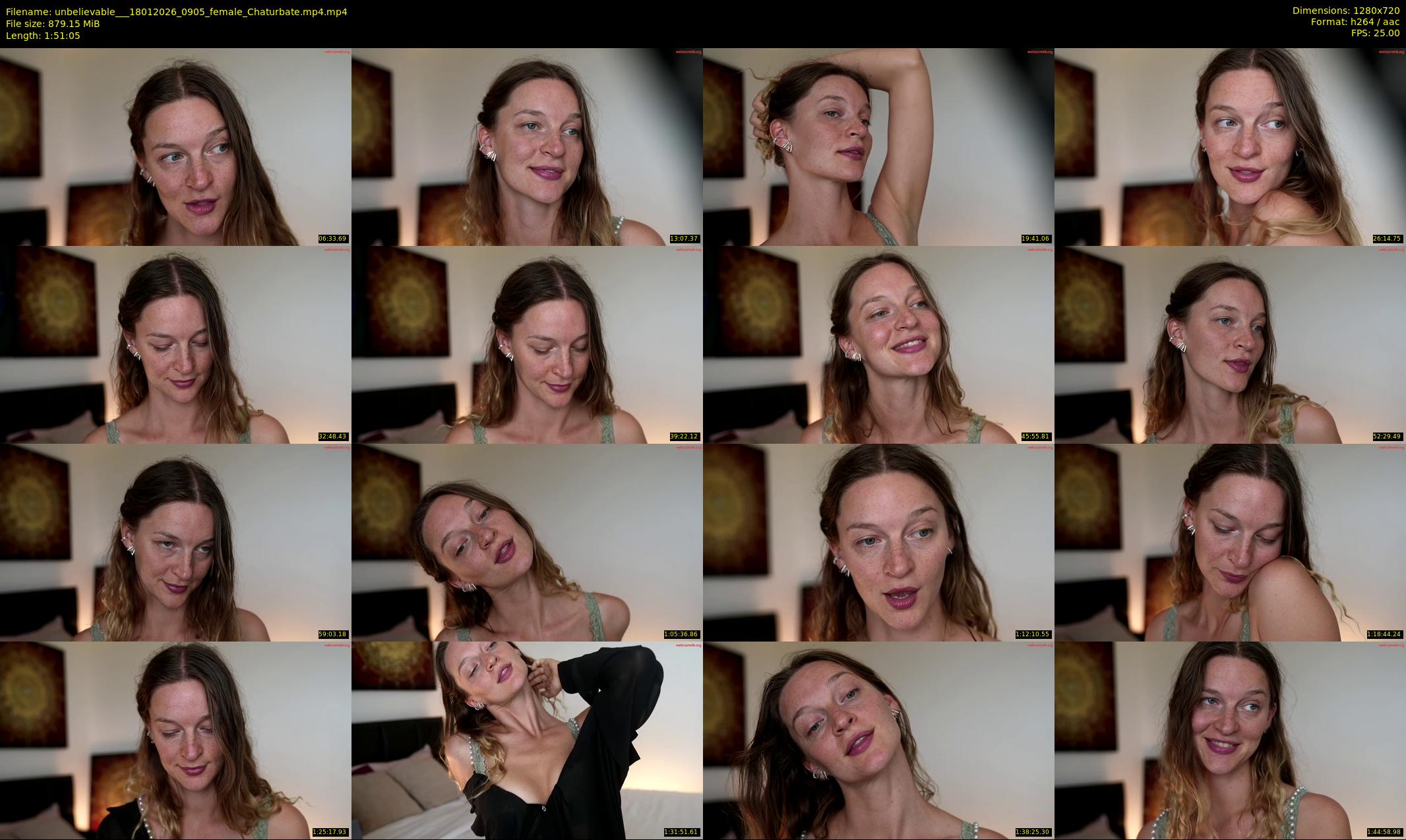 unbelievable__ — 112 minute Chaturbate female cam show recording, 720p, Jan 18, 2026