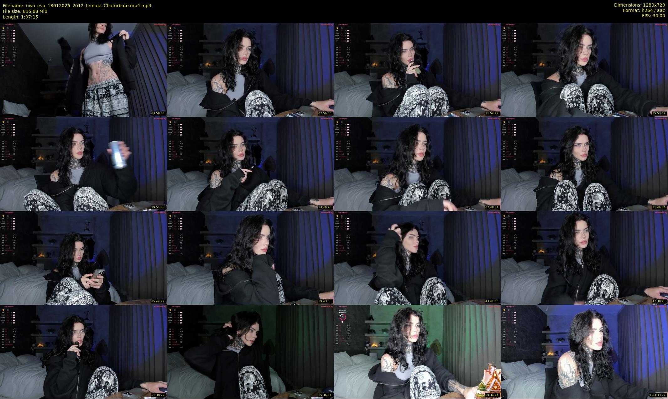 uwu_eva — 68 minute Chaturbate female cam show recording, 720p, Jan 18, 2026