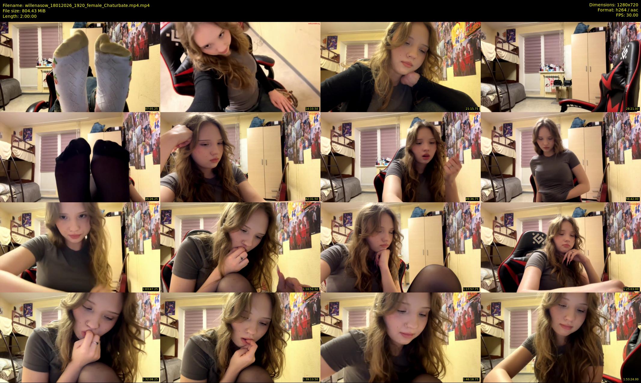 willenasow — 120 minute Chaturbate female cam show recording, 720p, Jan 18, 2026