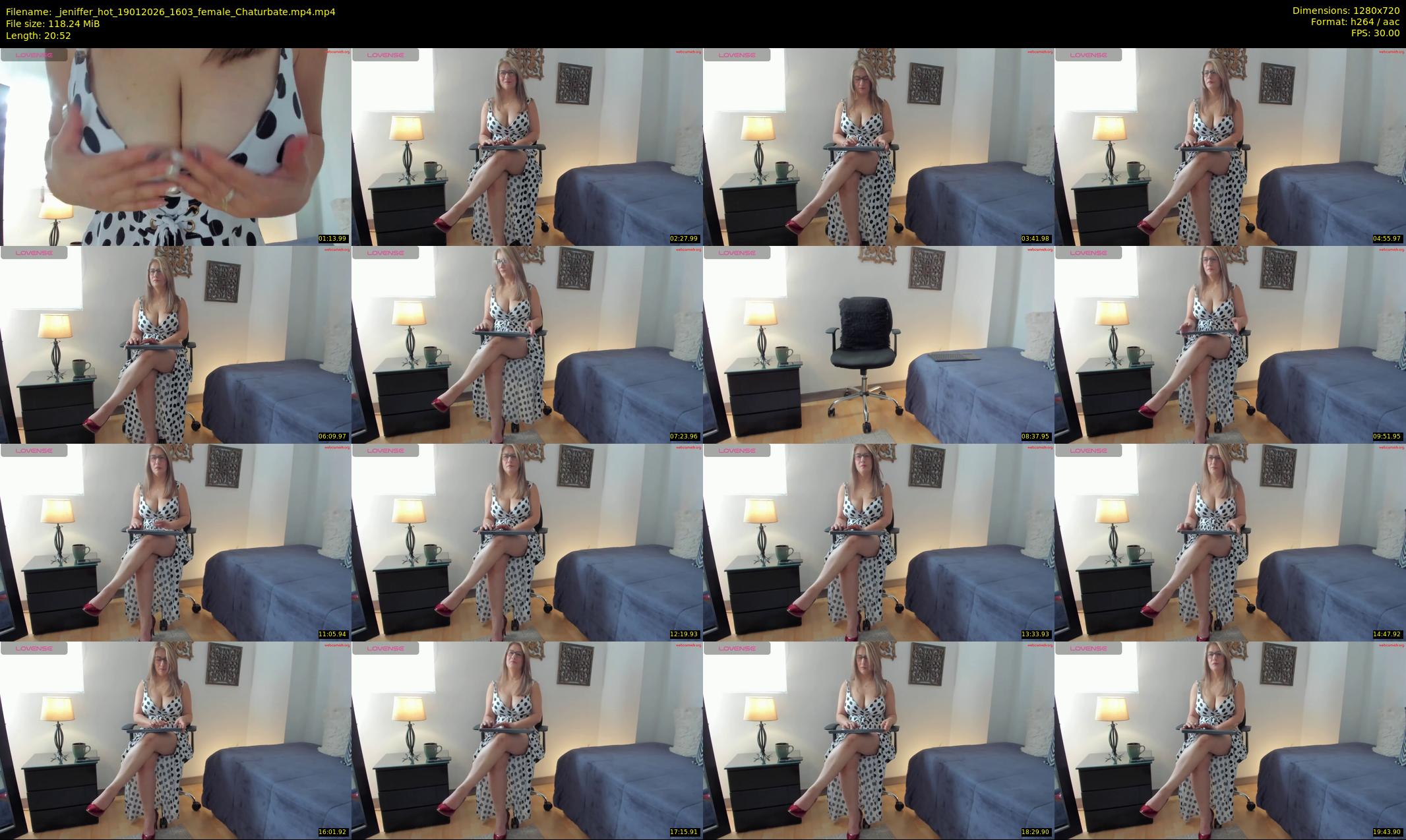 _jeniffer_hot — 21 minute Chaturbate female cam show recording, 720p, Jan 19, 2026