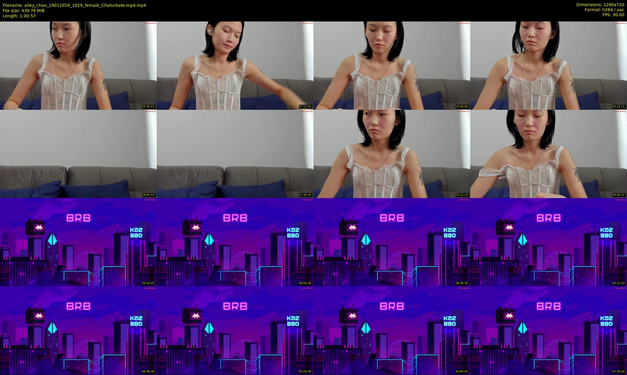 ailey_chao — 61 minute Chaturbate female cam show recording, 720p, Jan 19, 2026