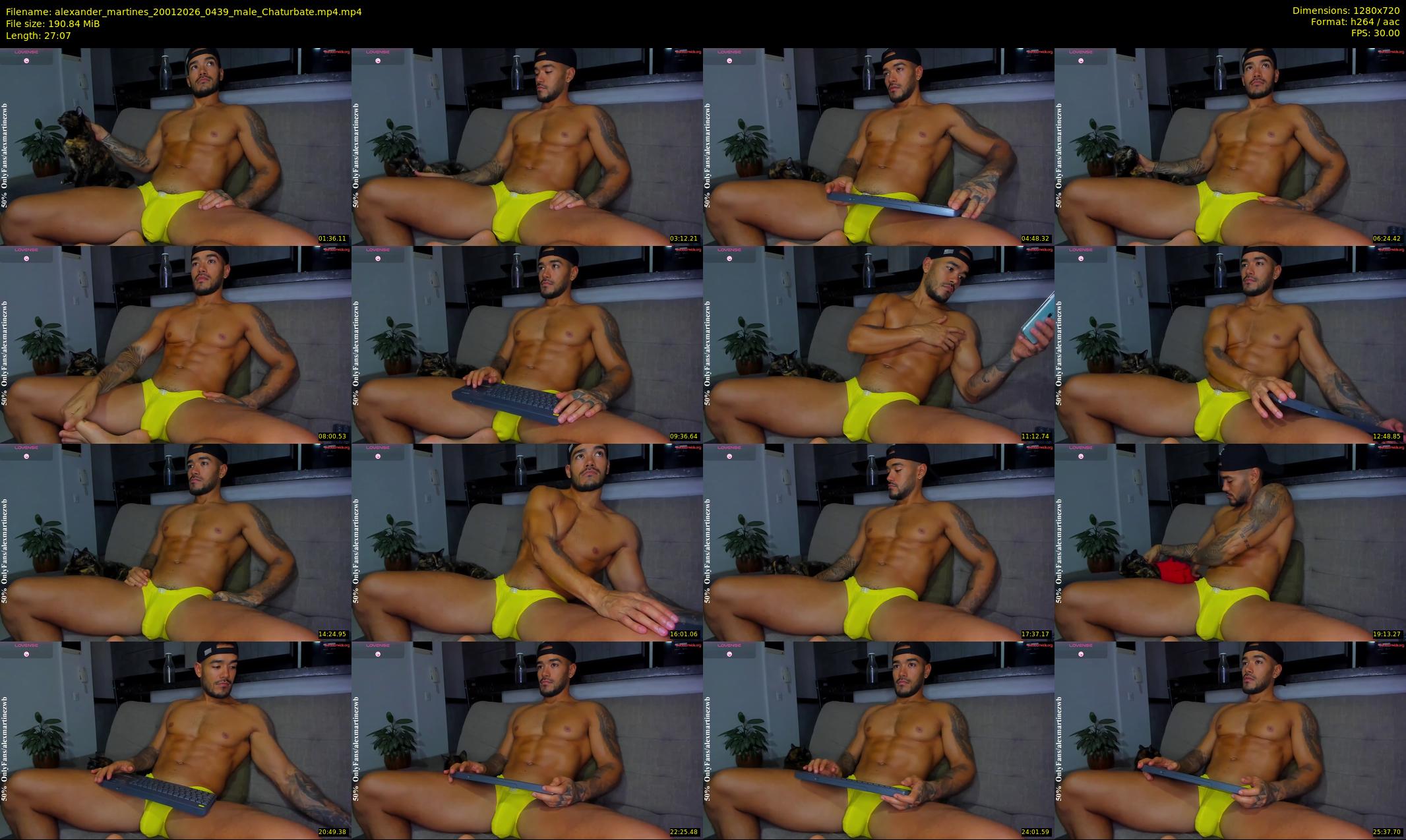 alexander_martines — 28 minute Chaturbate male cam show recording, 720p, Jan 20, 2026