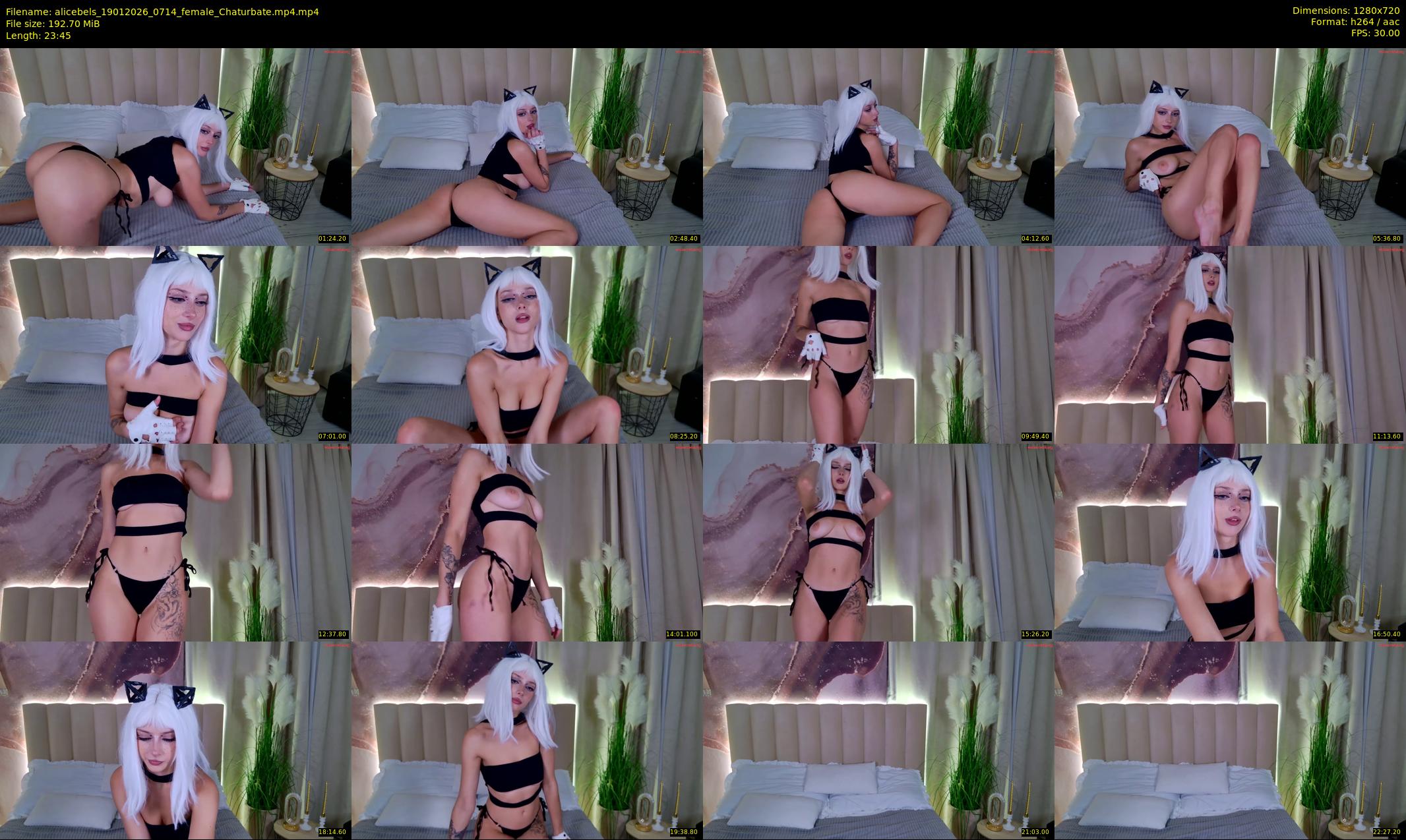 alicebels — 24 minute Chaturbate female cam show recording, 720p, Jan 19, 2026