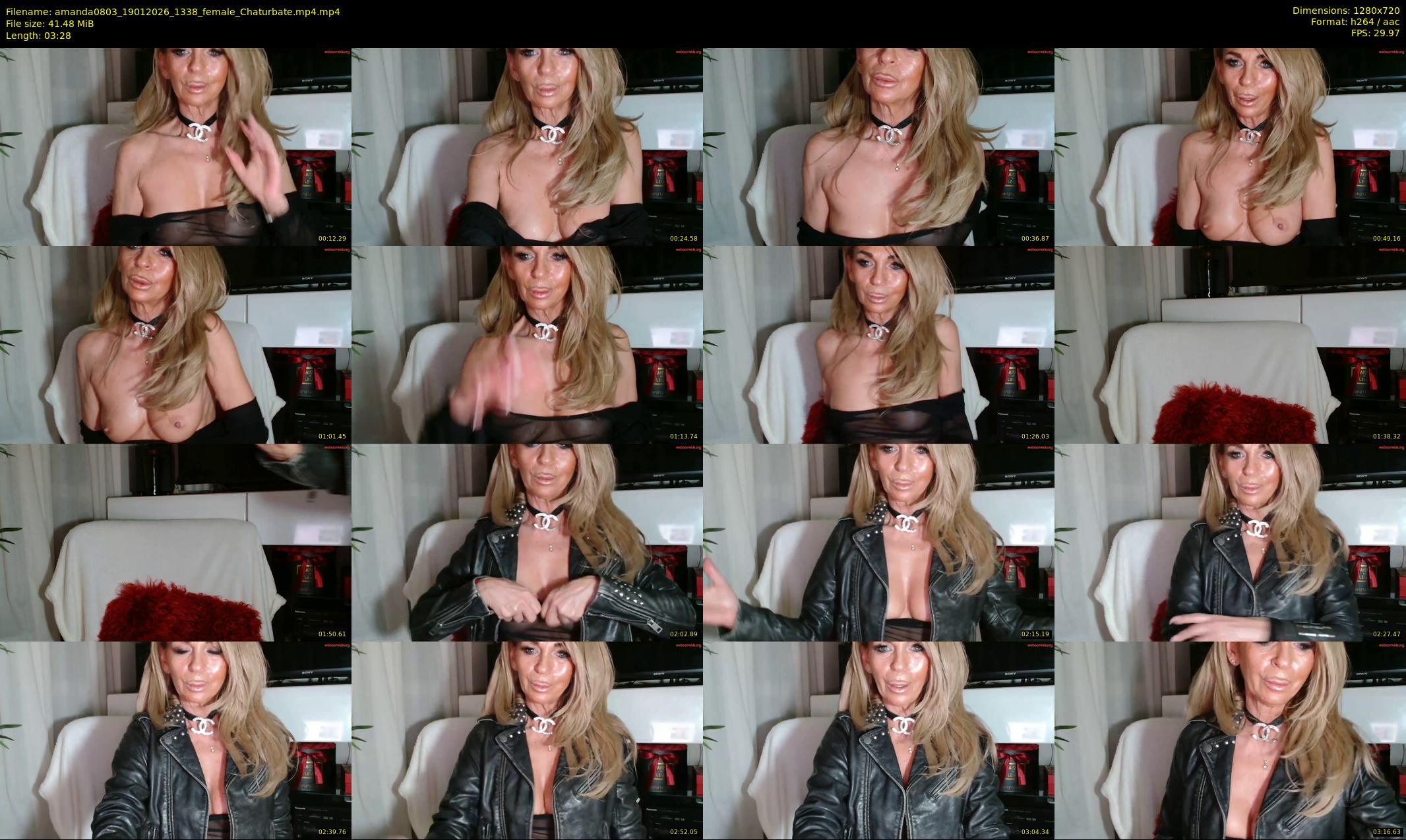 amanda0803 — 4 minute Chaturbate female cam show recording, 720p, Jan 19, 2026