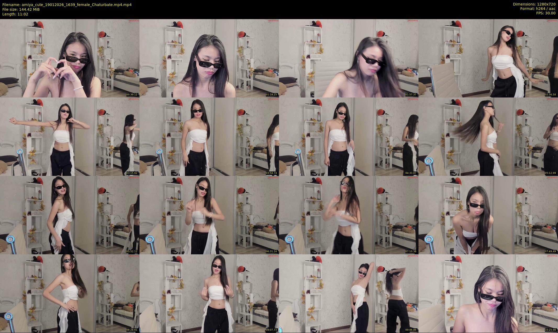 amiya_cute — 12 minute Chaturbate female cam show recording, 720p, Jan 19, 2026