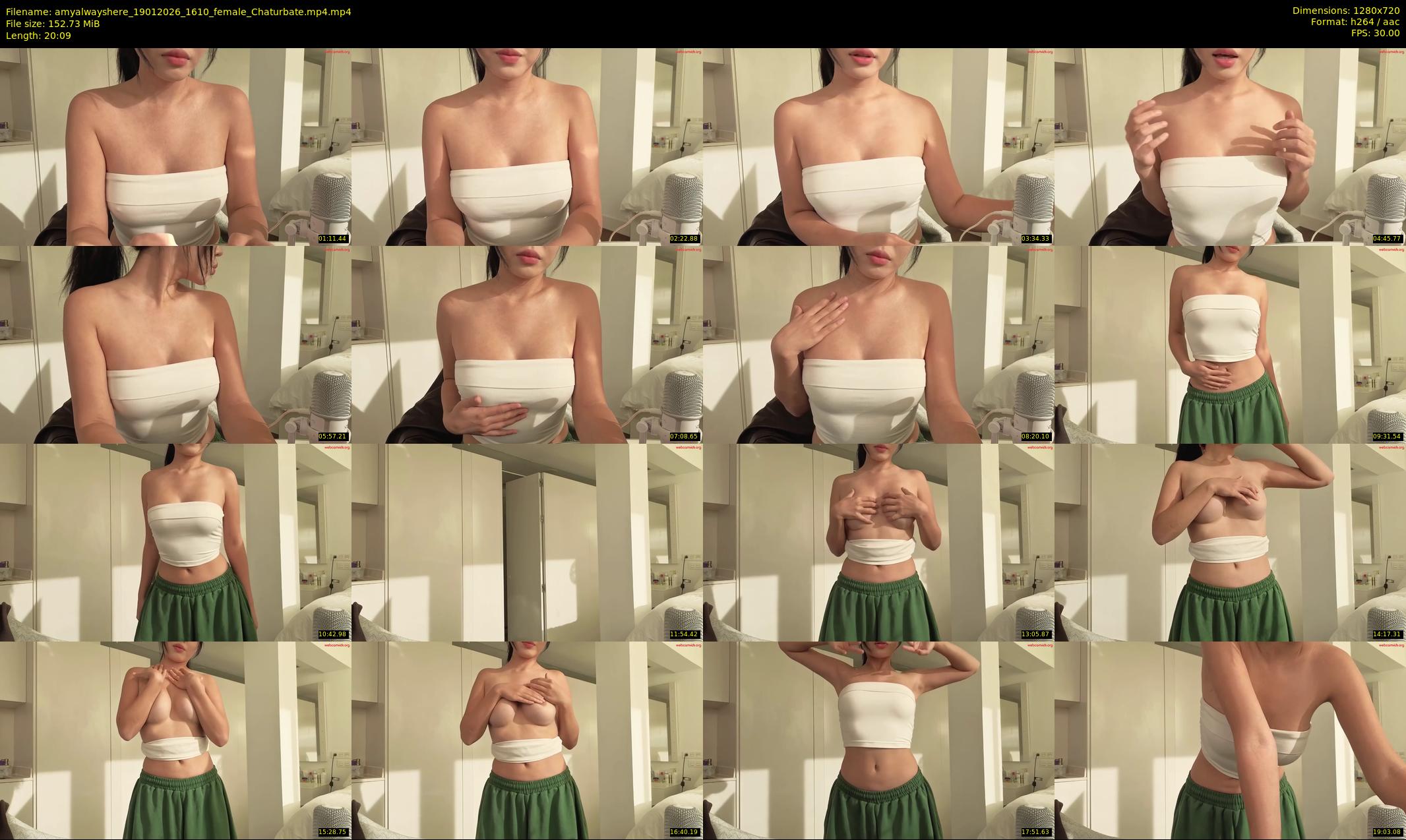 amyalwayshere — 21 minute Chaturbate female cam show recording, 720p, Jan 19, 2026