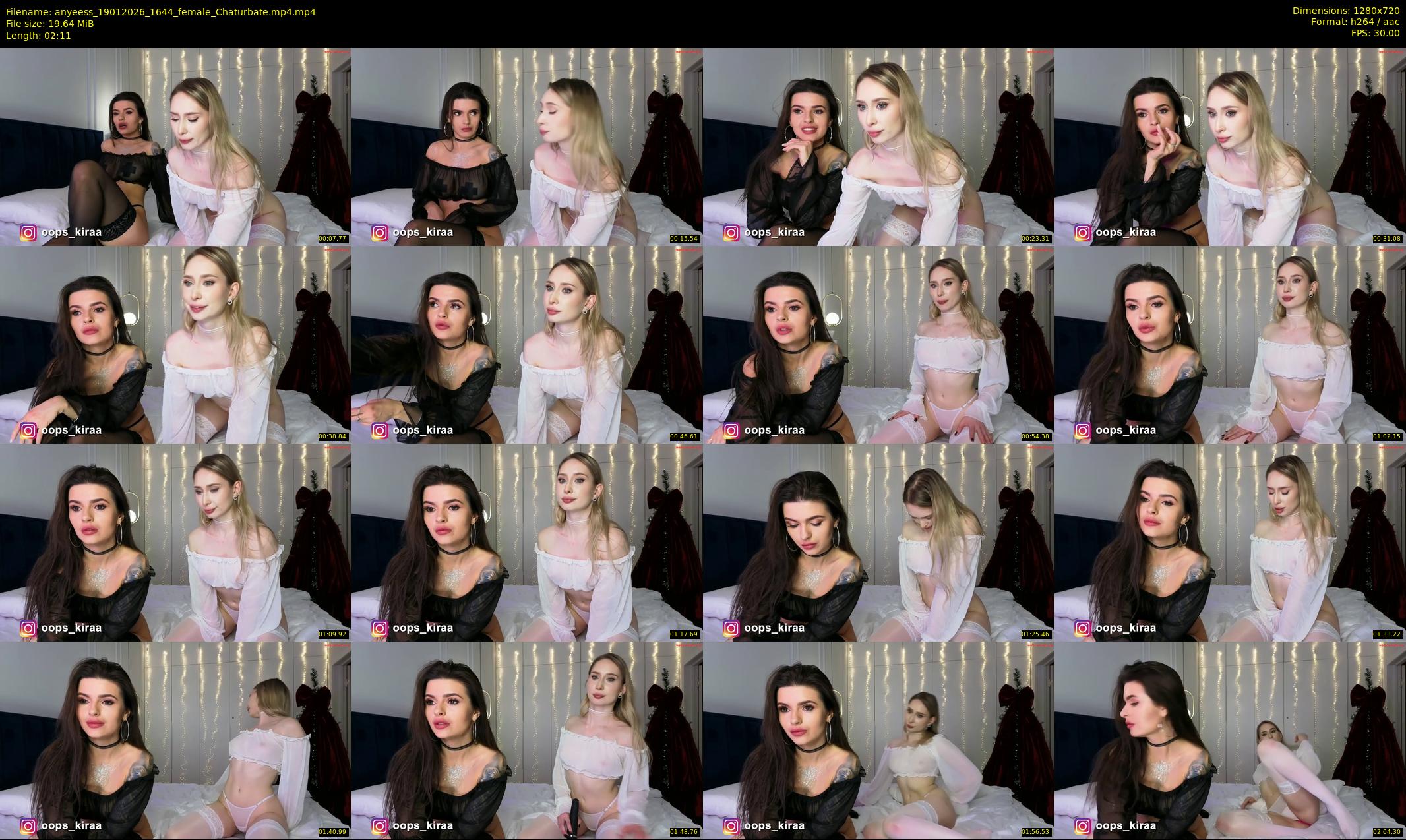 anyeess — 3 minute Chaturbate female cam show recording, 720p, Jan 19, 2026