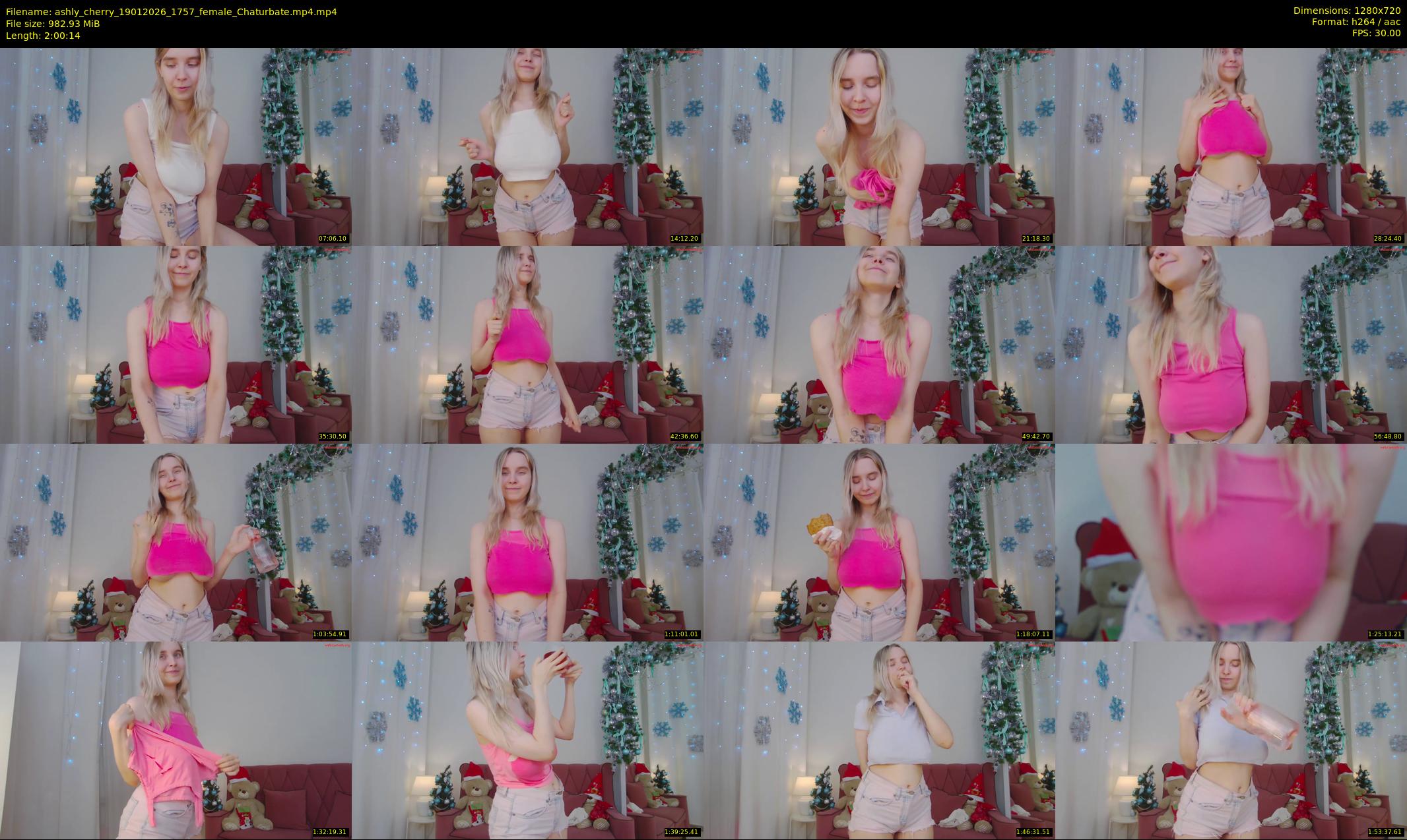 ashly_cherry — 121 minute Chaturbate female cam show recording, 720p, Jan 19, 2026