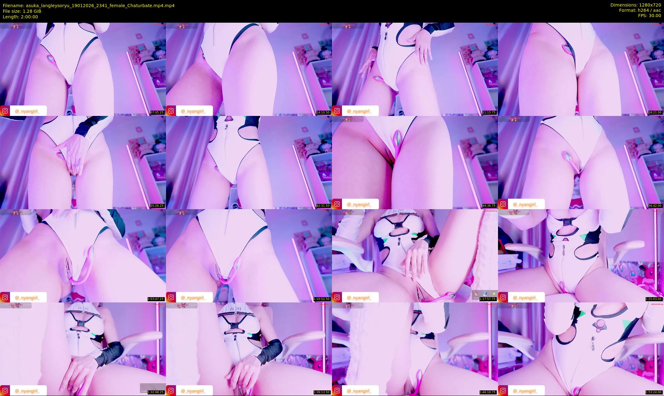 asuka_langleysoryu — 120 minute Chaturbate female cam show recording, 720p, Jan 19, 2026