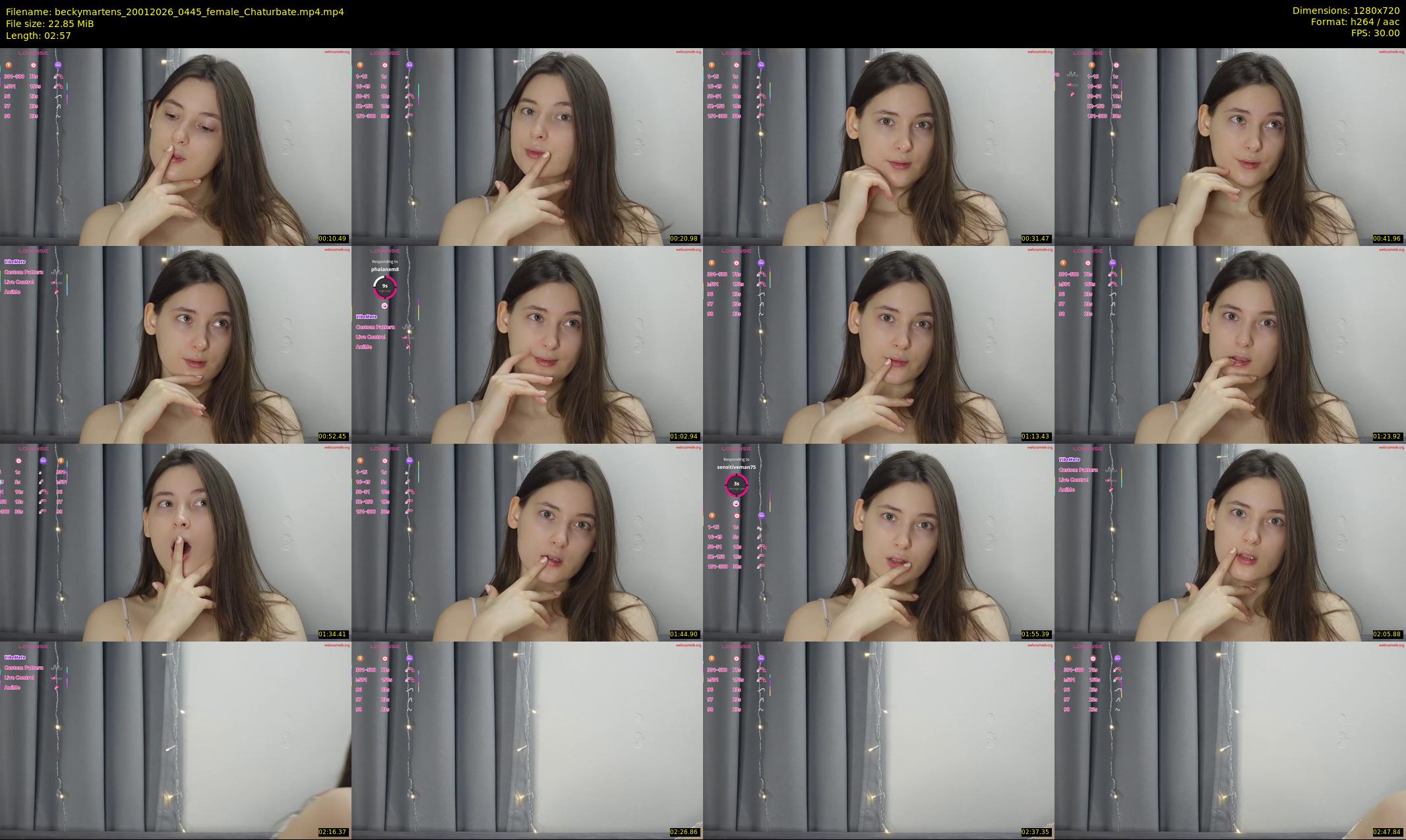 beckymartens — 3 minute Chaturbate female cam show recording, 720p, Jan 20, 2026