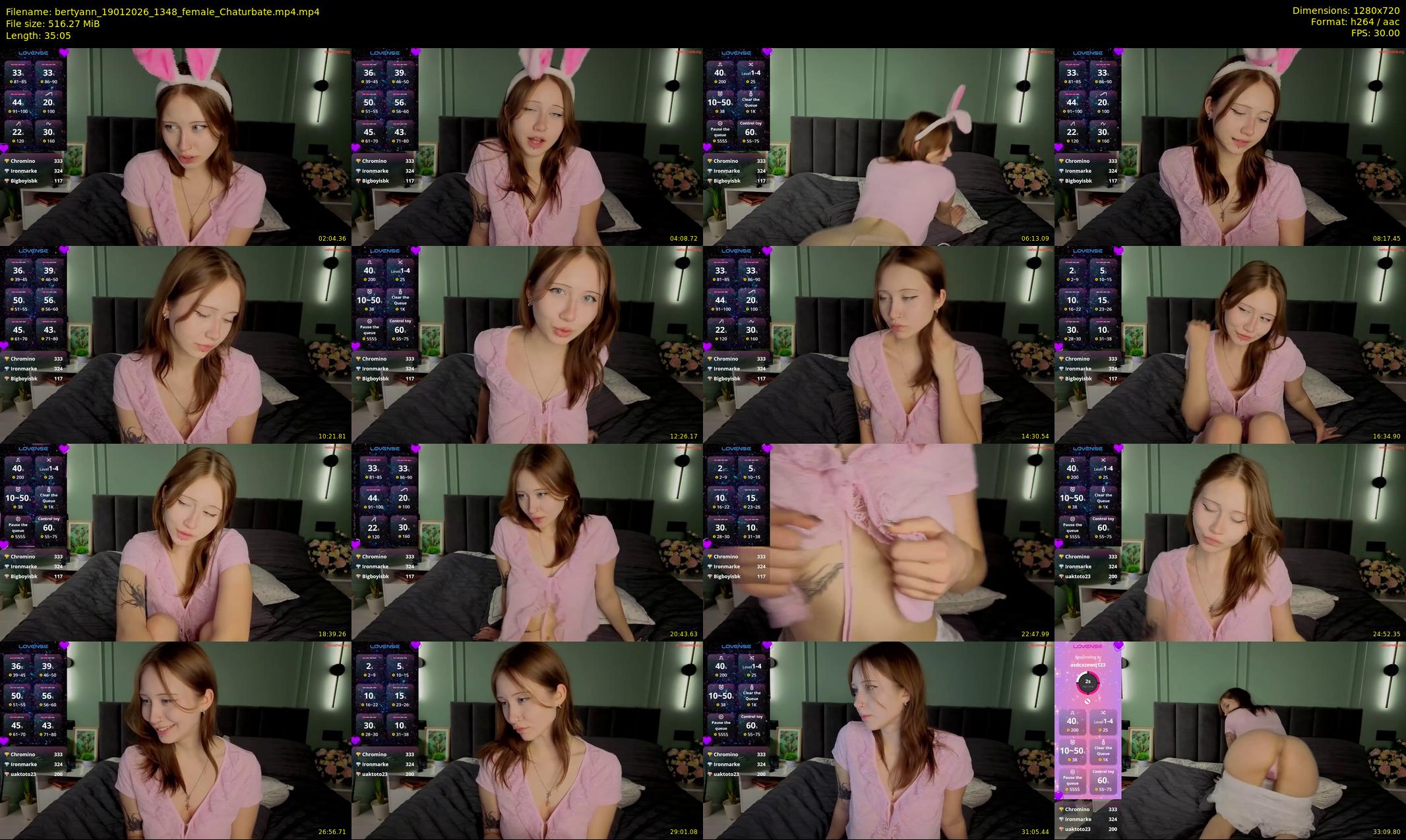 bertyann — 36 minute Chaturbate female cam show recording, 720p, Jan 19, 2026