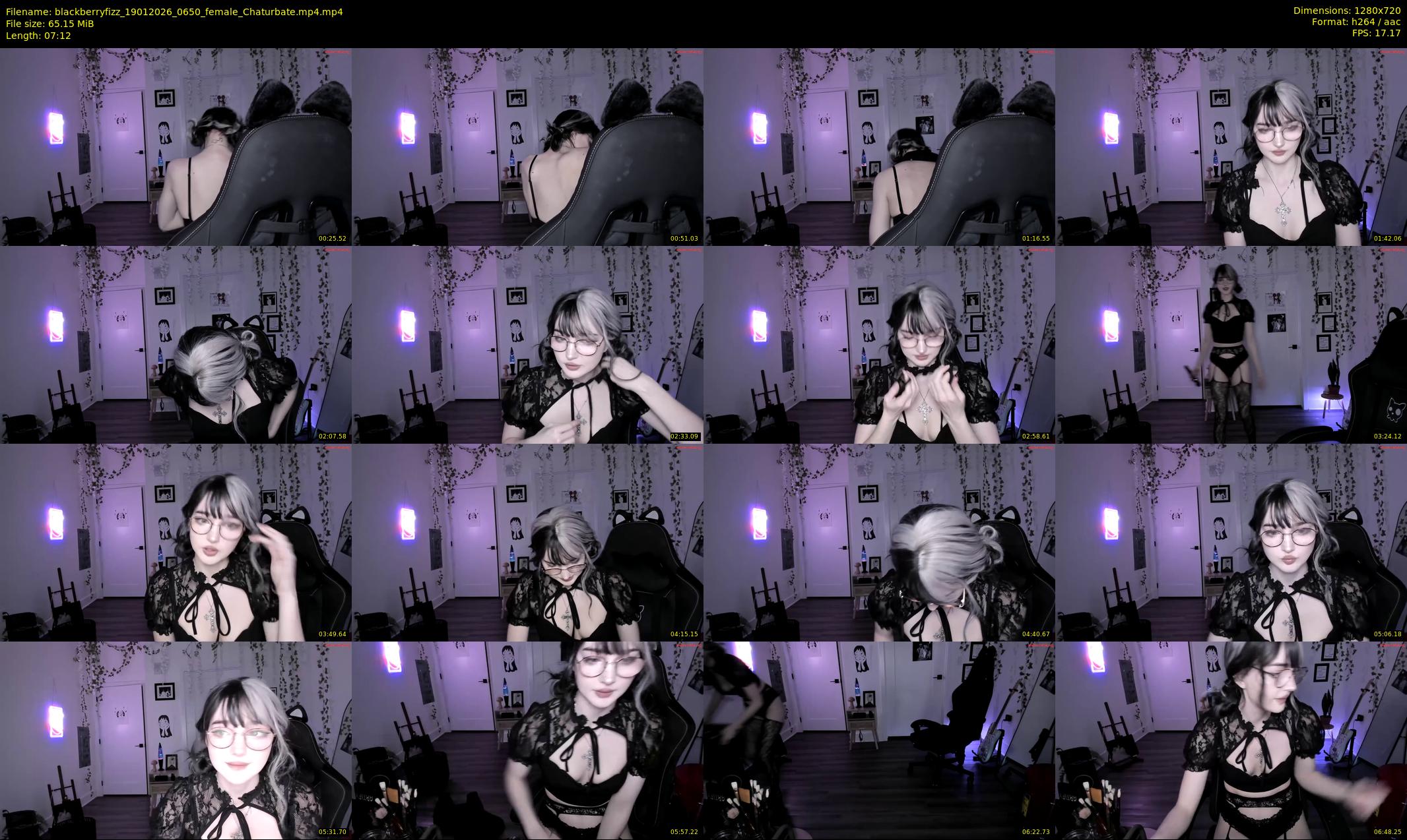 blackberryfizz — 8 minute Chaturbate female cam show recording, 720p, Jan 19, 2026