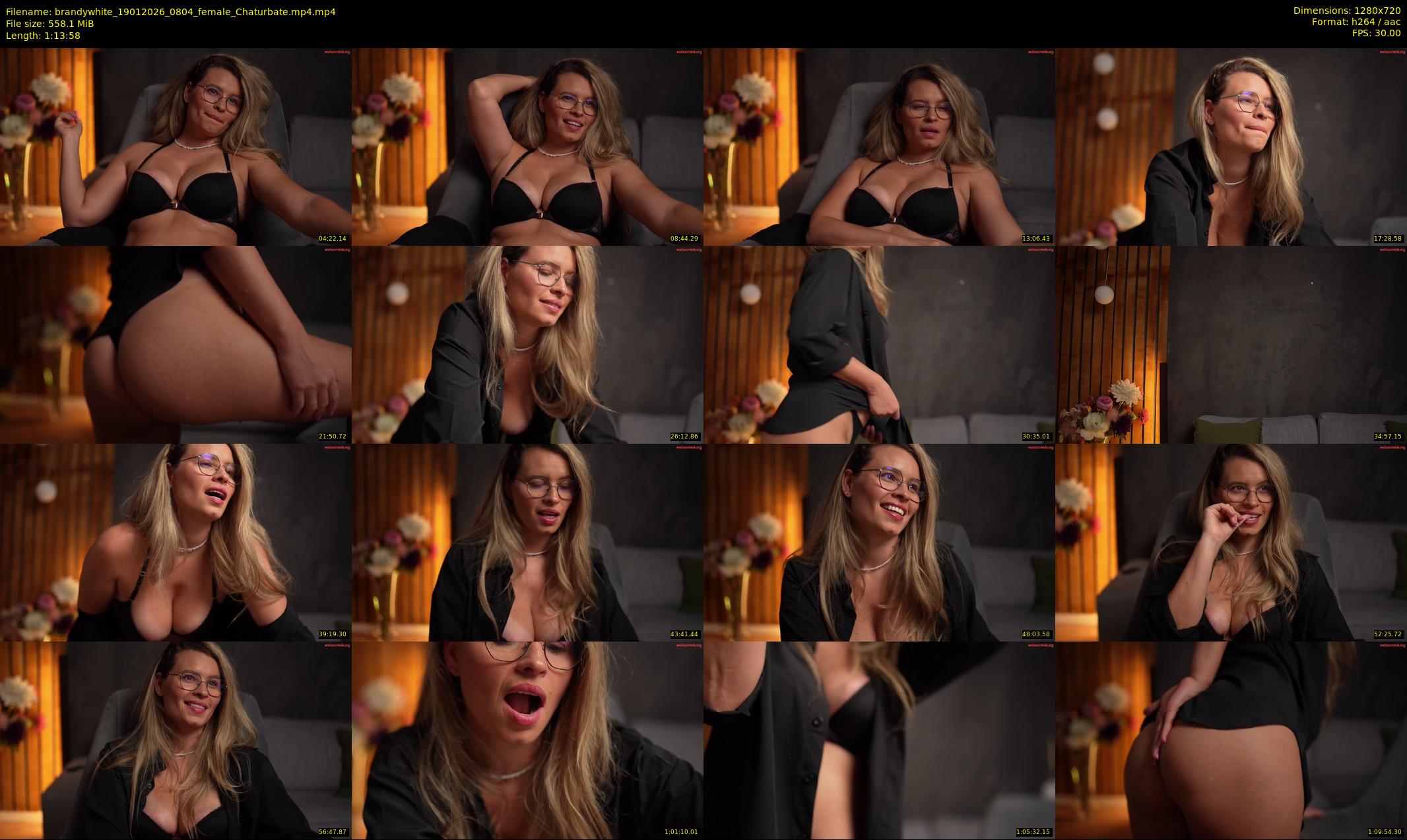 brandywhite — 74 minute Chaturbate female cam show recording, 720p, Jan 19, 2026