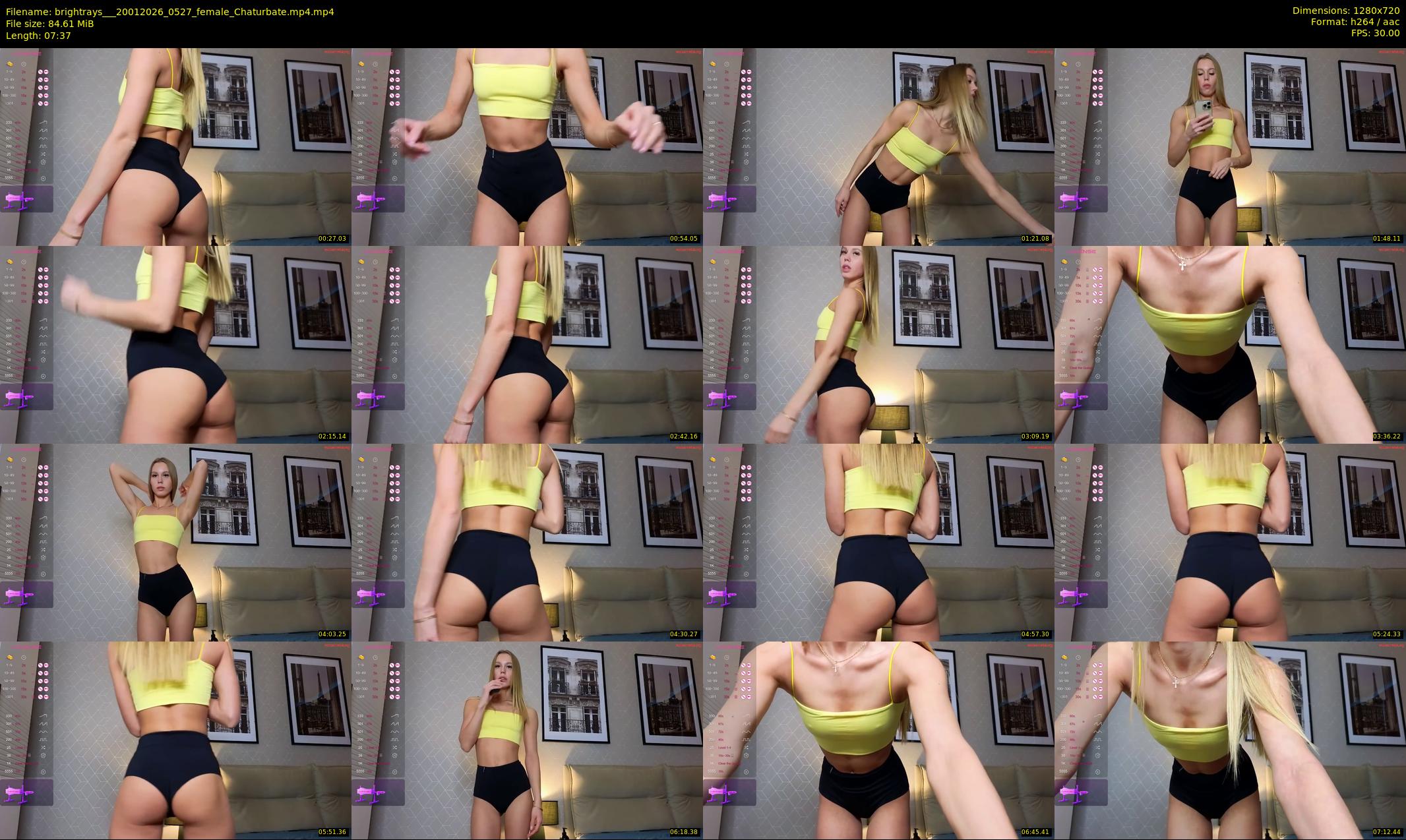 brightrays__ — 8 minute Chaturbate female cam show recording, 720p, Jan 20, 2026